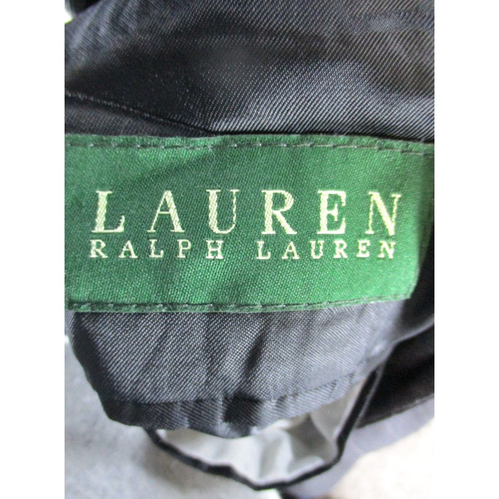 Ralph Lauren Lauren Ralph Lauren Sports Coat Blazer Mens 44 R Black Wool Size 44R - 3 Thumbnail