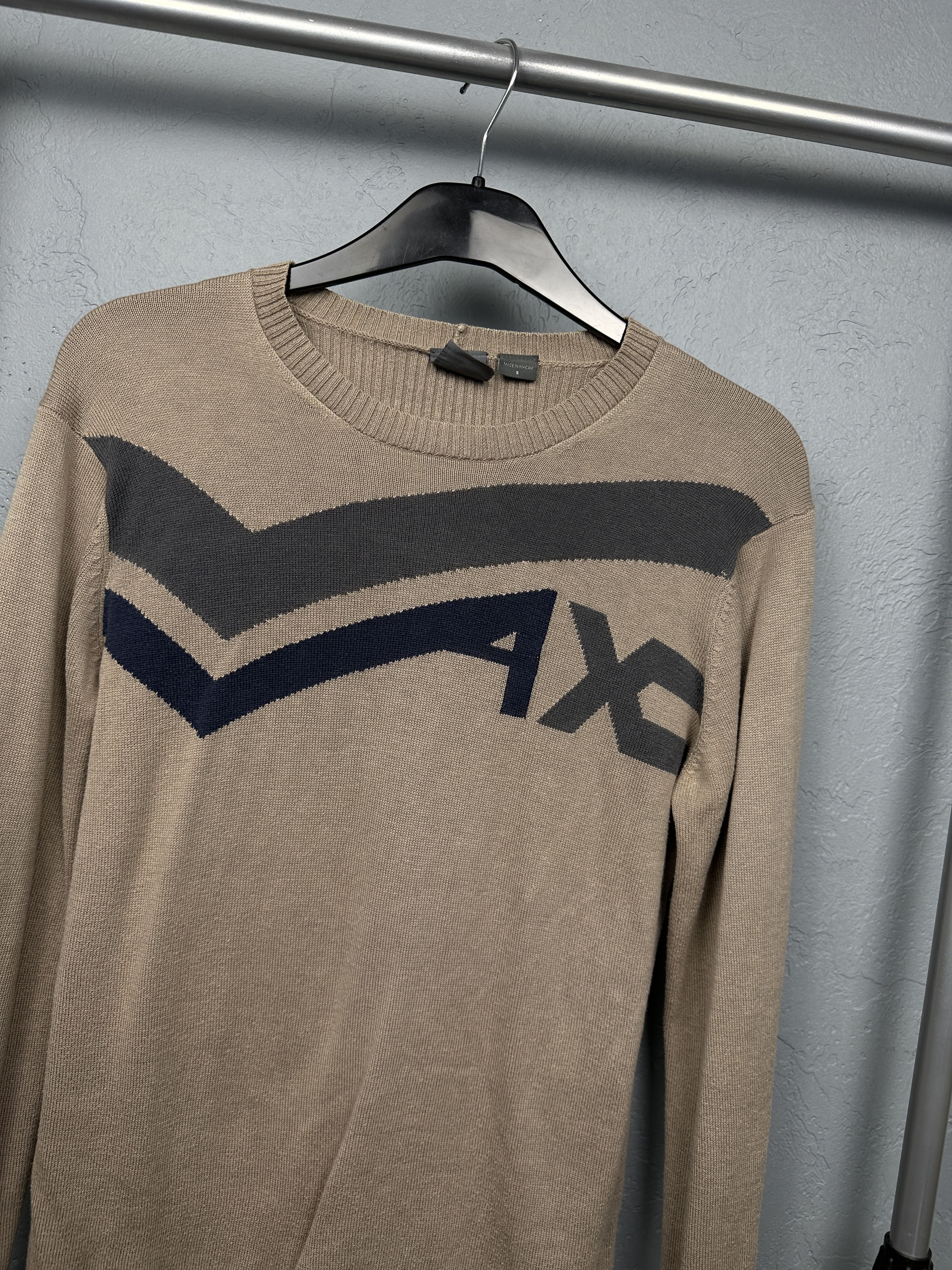 Armani × Armani Exchange × Vintage Armani Exchange Vintage Mens Crew Neck Sweater Size US S / EU 44-46 / 1 - 2 Thumbnail