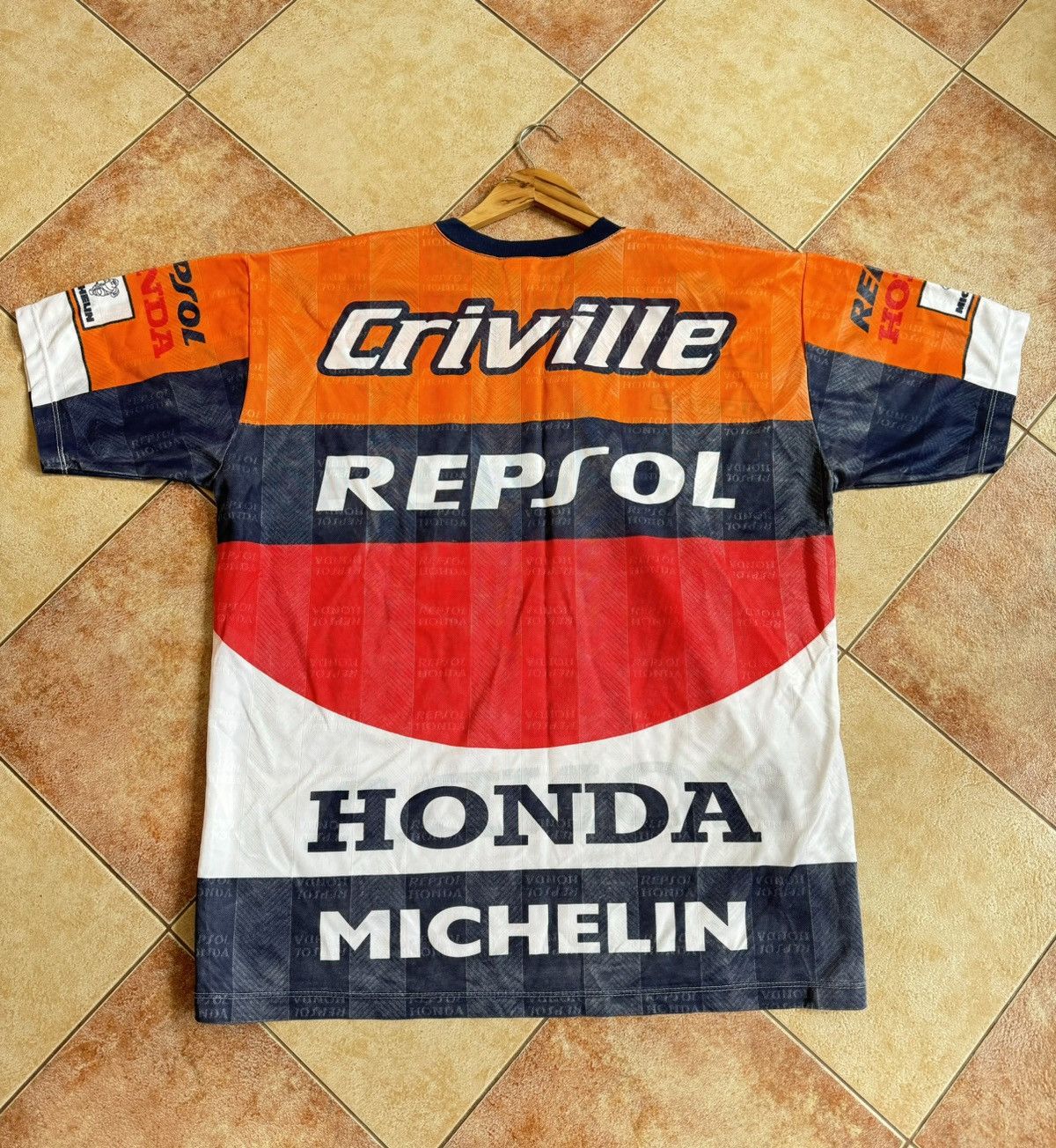 Honda Vintage Honda Repsol Criville Team Racing Shirt Rare T-shirt Size US XL / EU 56 / 4 - 1 Thumbnail