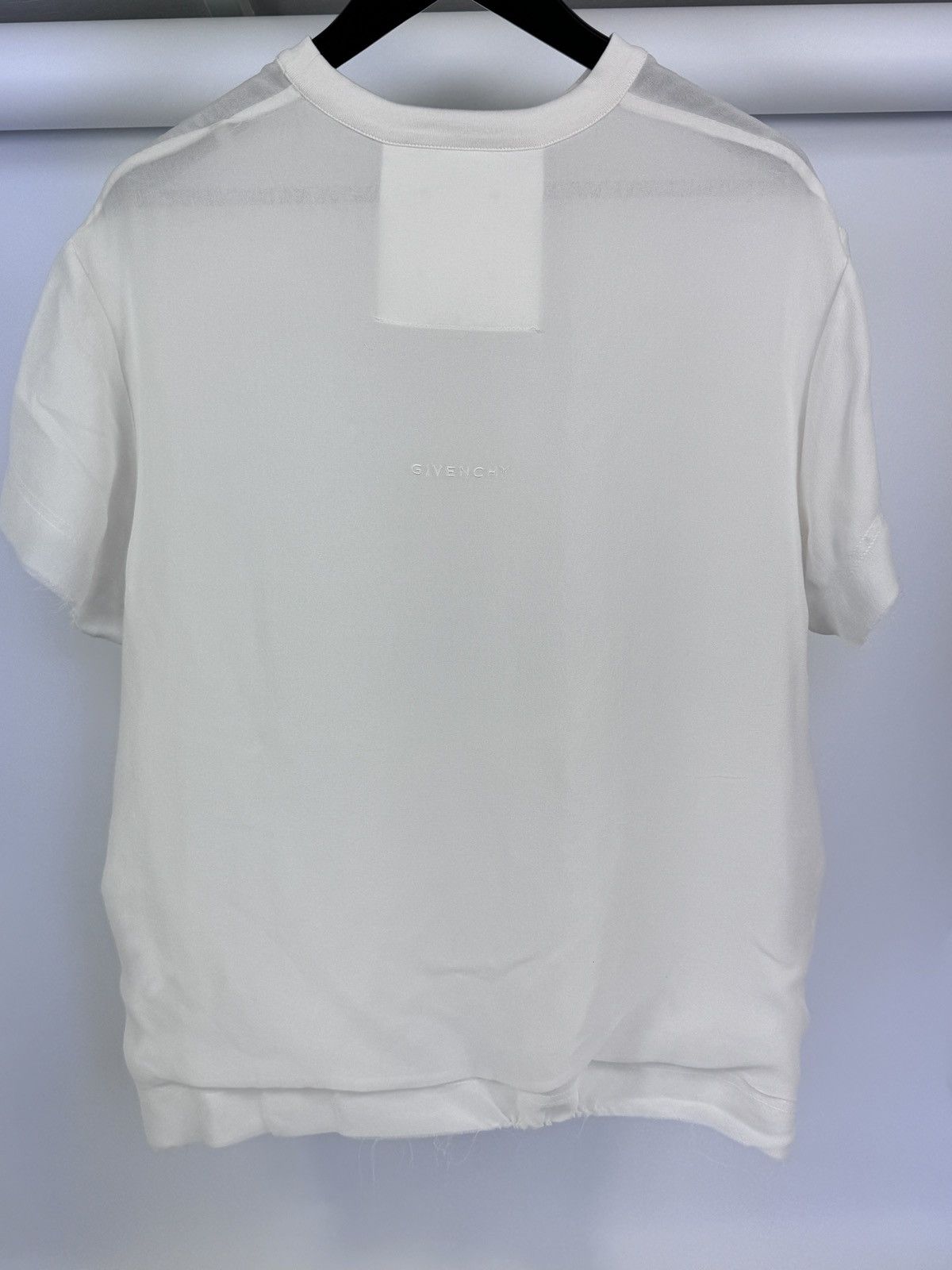 Givenchy LOGO EMBROIDERED SILK T-SHIRT Size US M / EU 48-50 / 2 - 2 Thumbnail