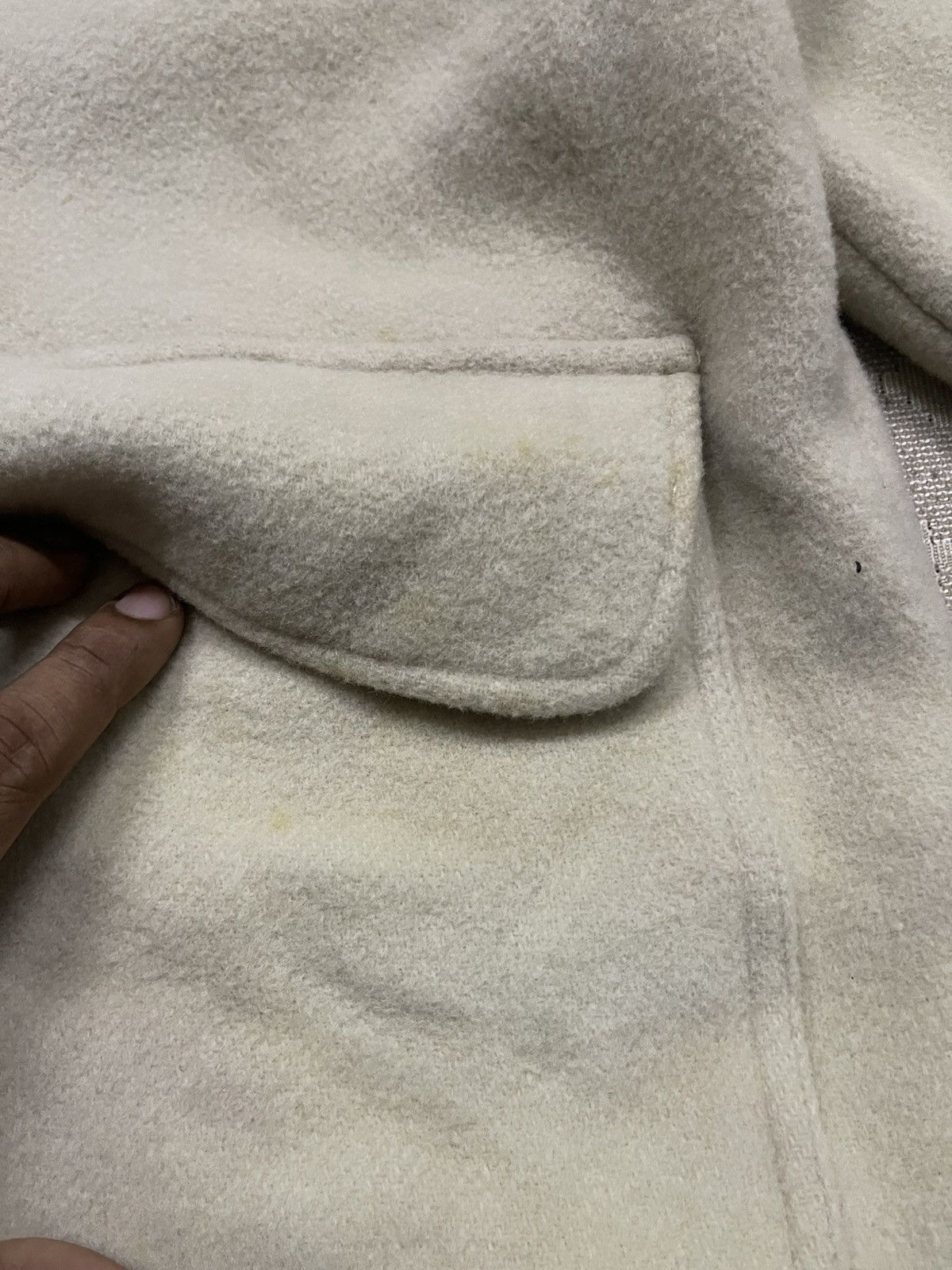 United Colors Of Benetton 1990s UNITED COLORS OF BENETTON WOOL DUFFLE HOODED COAT Size XS / US 0-2 / IT 36-38 - 6 Thumbnail