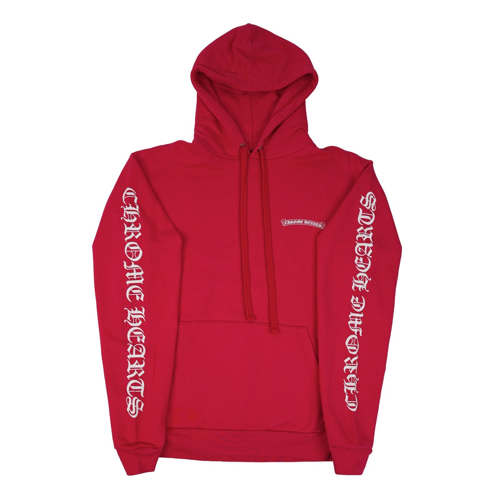Chrome Hearts Red Scroll Logo Hoodie Size US M / EU 48-50 / 2 - 1 Thumbnail