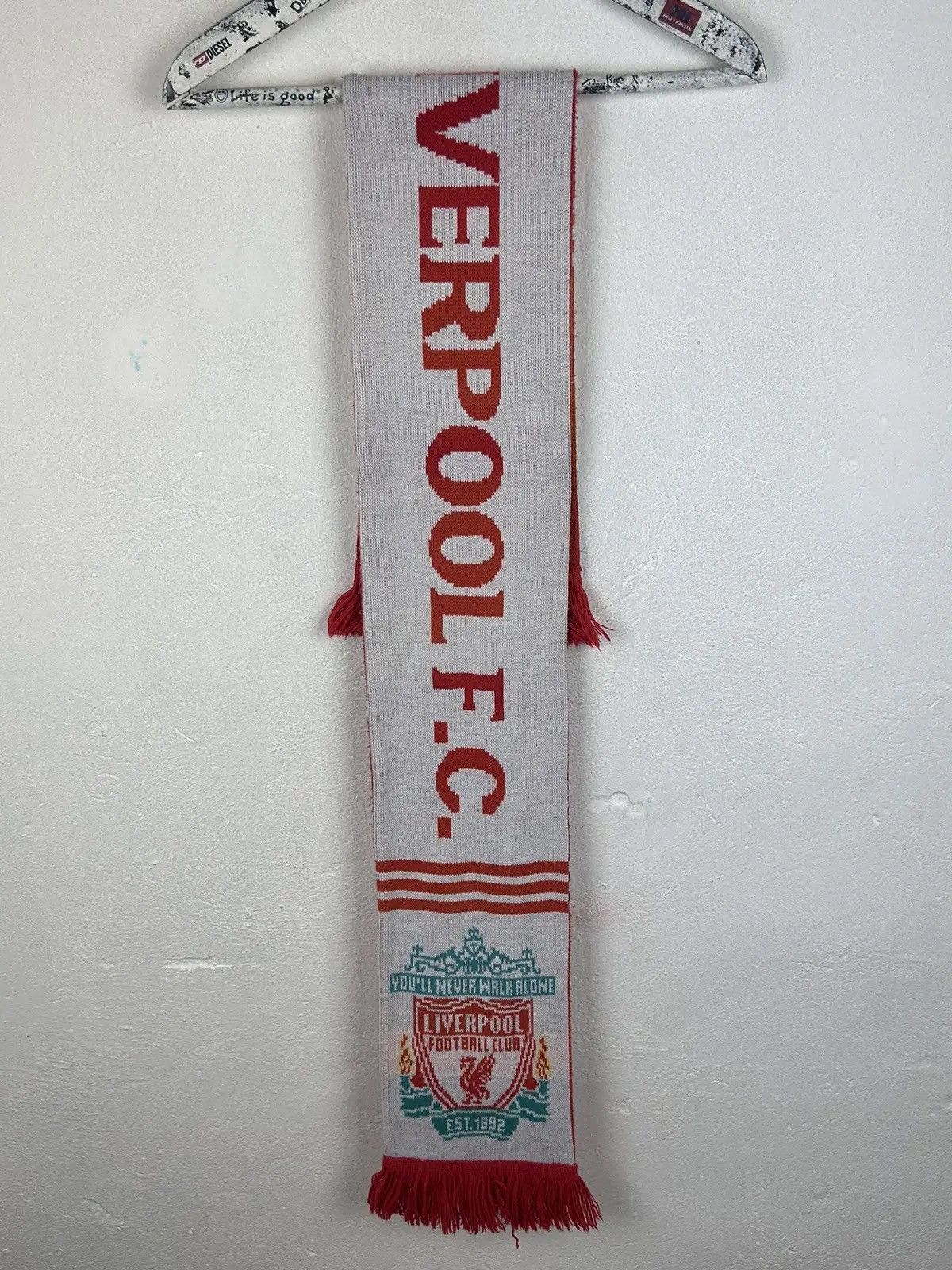 Adidas 00s Vintage Liverpool FC x Adidas 2007 Rare Muffler Scarf Size ONE SIZE - 9 Thumbnail