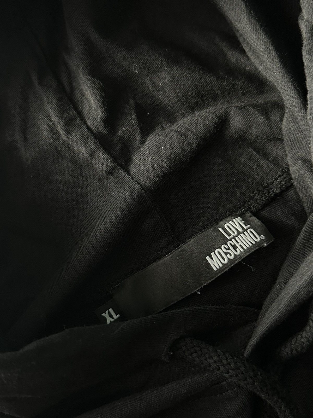 Moschino × Vintage 🚨Vintage LOVE Moschino Big Logo black Luxury Hoodie BY SINV Size US XL / EU 56 / 4 - 5 Thumbnail