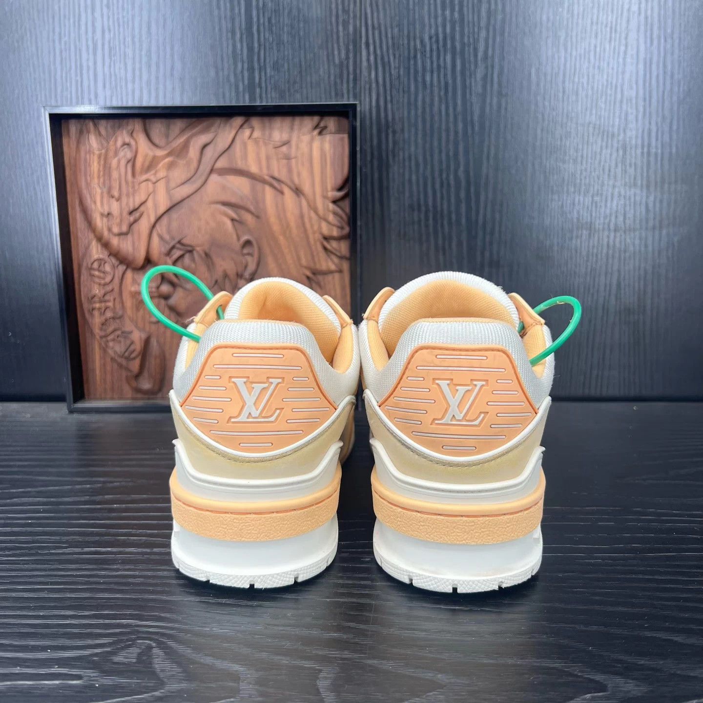 Louis Vuitton LV Trainer Orange/White 36.5 Size US 6 / IT 36 - 5 Thumbnail