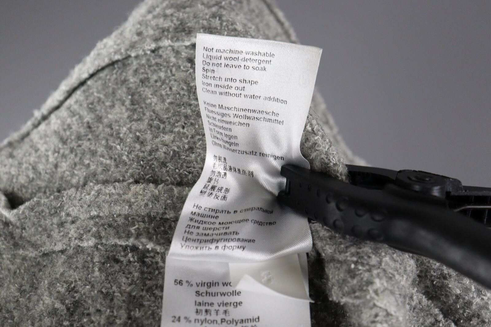 Designer Marc Cain Gray Wool Gray Blazer Jacket Size 3 Size M / US 6-8 / IT 42-44 - 11 Thumbnail