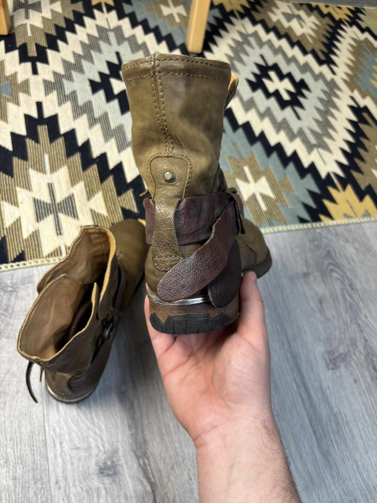 A.S.98 A.S.98 leather biker boots Y2K avant-garde Size US 7 / EU 40 - 5 Thumbnail