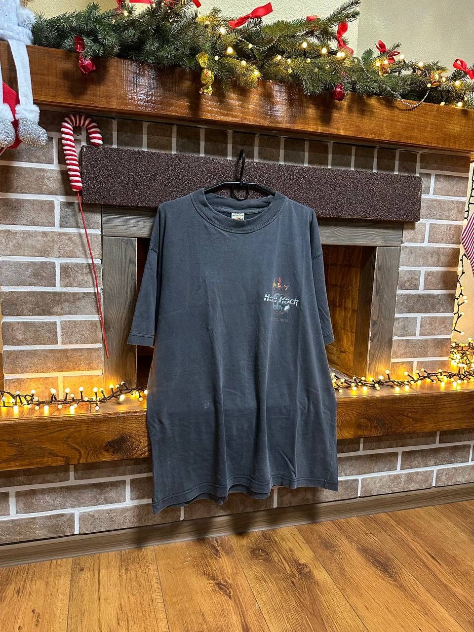 Hard Rock Cafe × Vintage Hard Rock Cafe 1998 Guitar Melbourne Size US XL / EU 56 / 4 - 2 Thumbnail