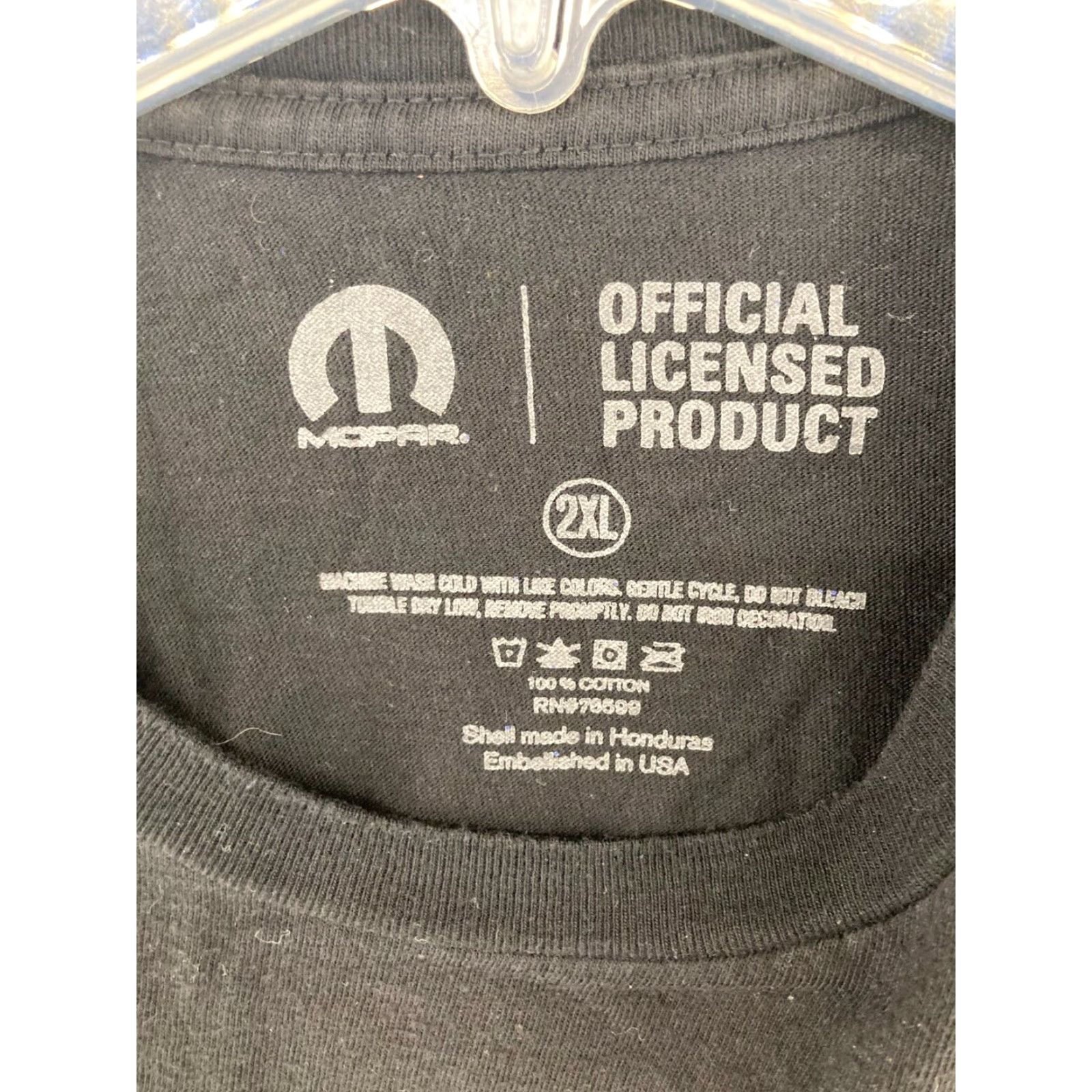 Vintage MOPAR Mens T-Shirt 2XL Black Cotton Jersey Short Sleeve Crew Neck Car Racing Size US XXL / EU 58 / 5 - 2 Thumbnail