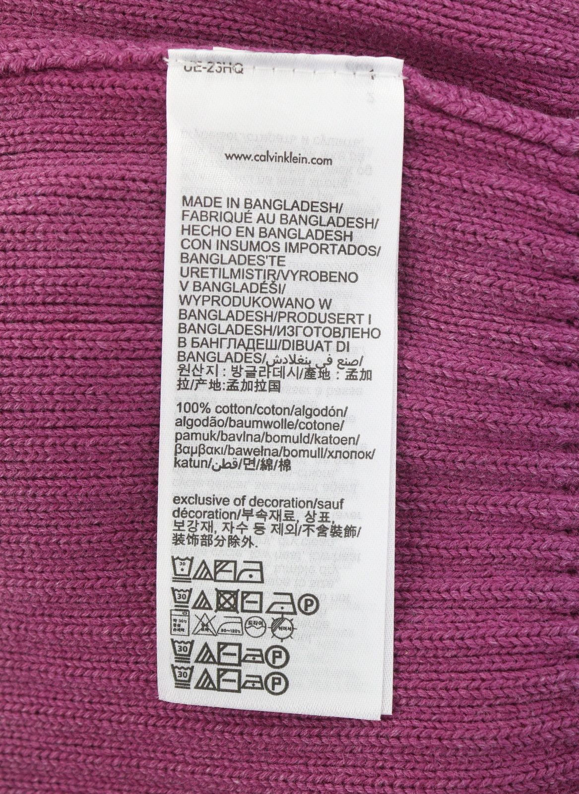 Calvin Klein S Purple Faded Mock Neck Stretch Pullover 87433 Size US S / EU 44-46 / 1 - 7 Thumbnail