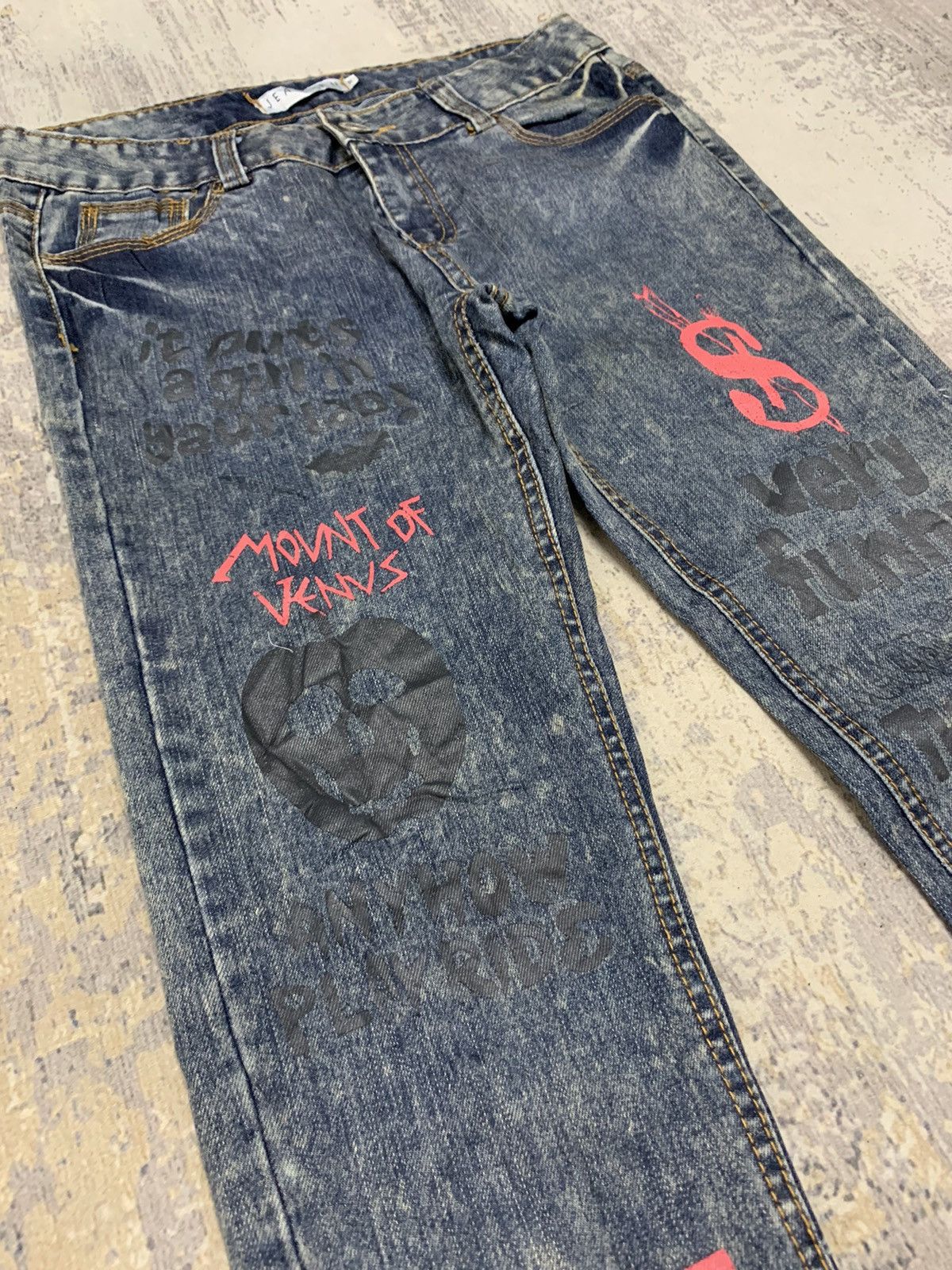 Hysteric Glamour × If Six Was Nine × Seditionaries Seditionaries Acid Wash Jeans Punk Style Jeans 27x29.5 Size 27" / US 4 / IT 40 - 5 Thumbnail