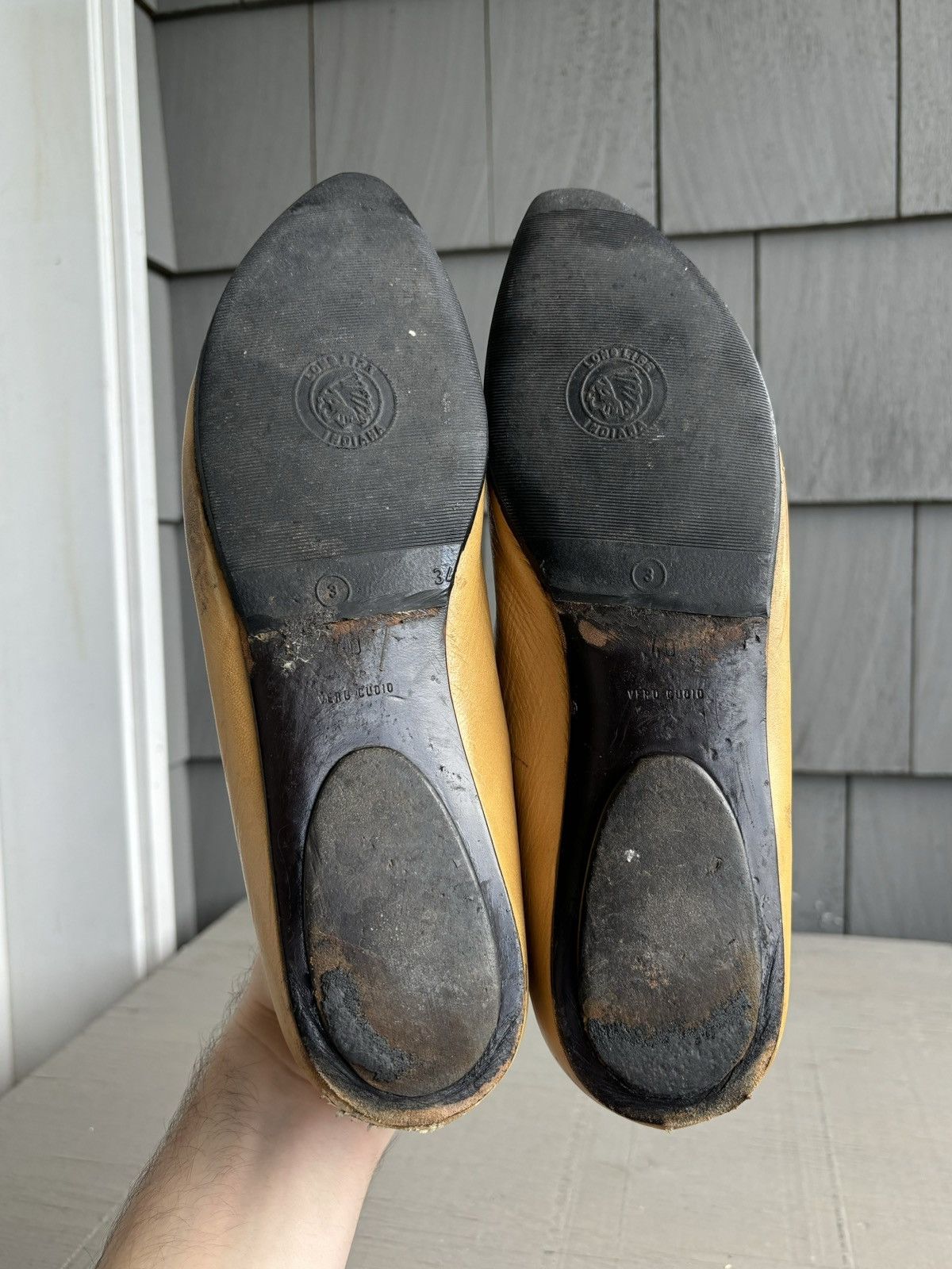 Miu Miu × Prada × Vintage Vintage Miu Miu Flats 90s Leather Slip On Loafer Prada Point Size US 10 / IT 40 - 8 Thumbnail