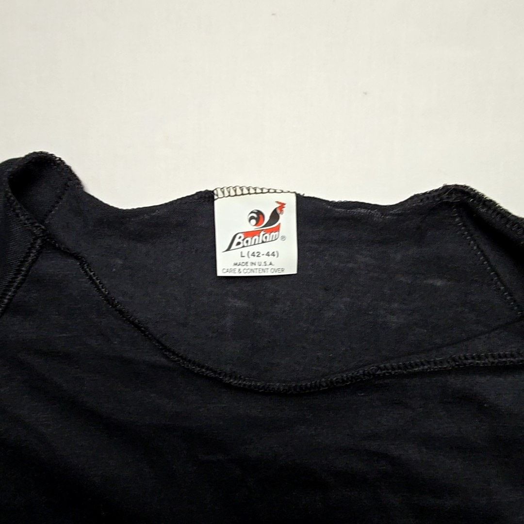 Vintage Vintage Women's Black Blank Shirt Top Bantam Women Large 80s Size L / US 10 / IT 46 - 5 Thumbnail
