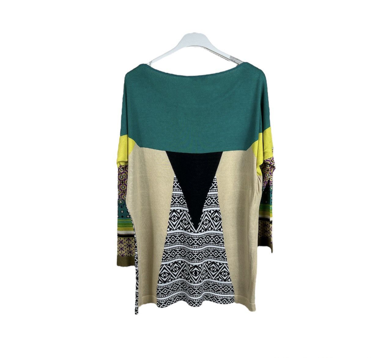 Etro × Vintage Etro Milano vintage patterned viscose sweater blouse psycho Size M / US 6-8 / IT 42-44 - 2 Thumbnail