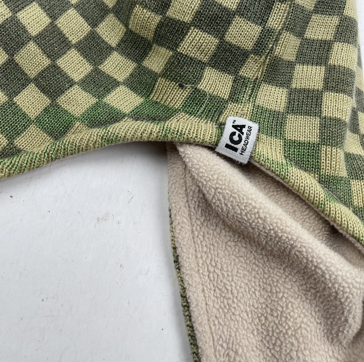 Japanese Brand ica headwear checkered beanie hat winter hat tc49 Size ONE SIZE - 6 Thumbnail