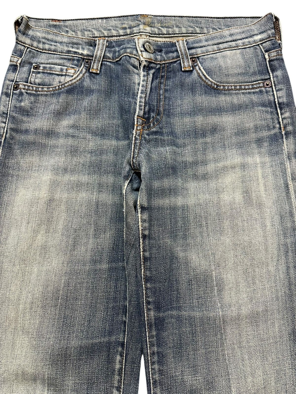 Other Vintage Japanese Brand Blue Faded Wash Style Flare Jeans Size US 28 / EU 44 - 3 Thumbnail