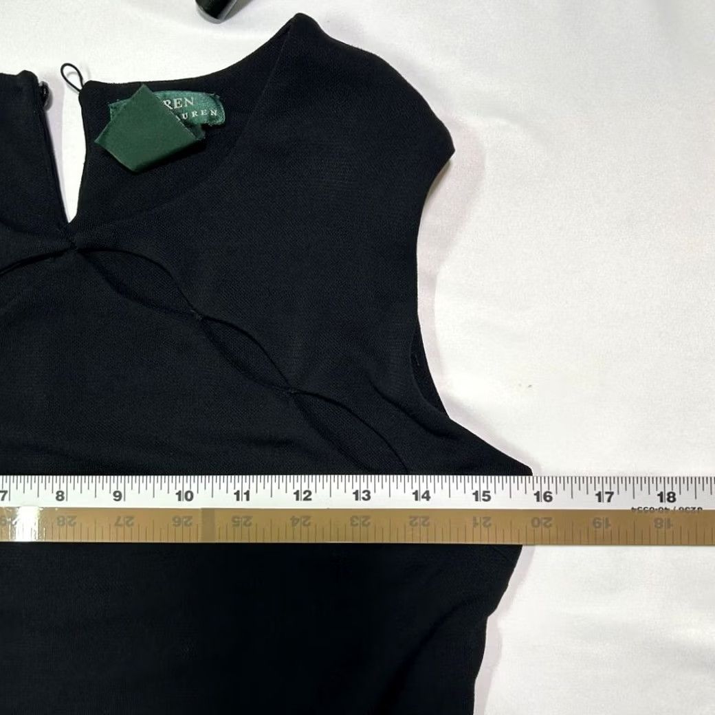 Ralph Lauren VINTAGE Lauren Ralph Lauren Elegant Black Sleeveless Cocktail Dress Womens Small Size S / US 4 / IT 40 - 7 Thumbnail