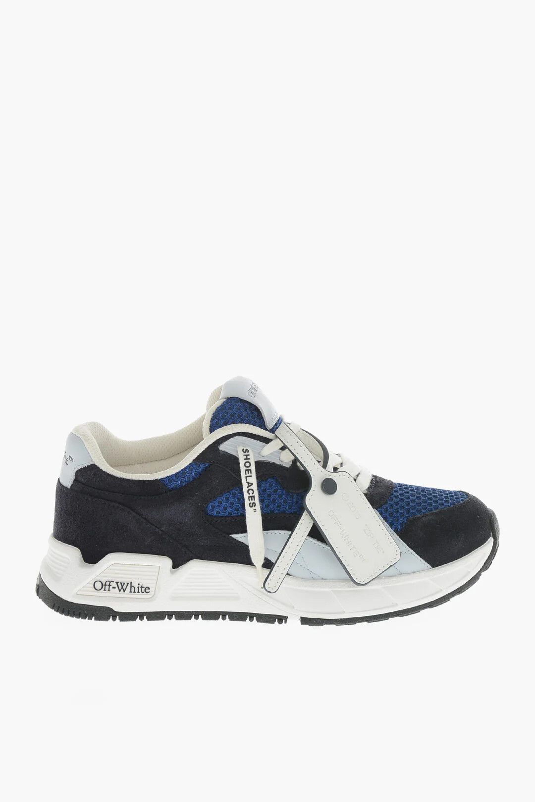 Off-White og1mm0426 Low Color-Block Sneakers in Blue/Black/White Size US 5.5 / EU 38 - 1 Thumbnail