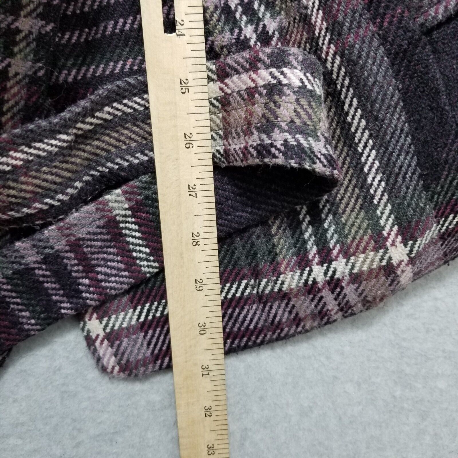 Apt. 9 Apt 9 Womens Coat Large Plaid Pockets Buttons Belt Outdoor Size L / US 10 / IT 46 - 6 Thumbnail