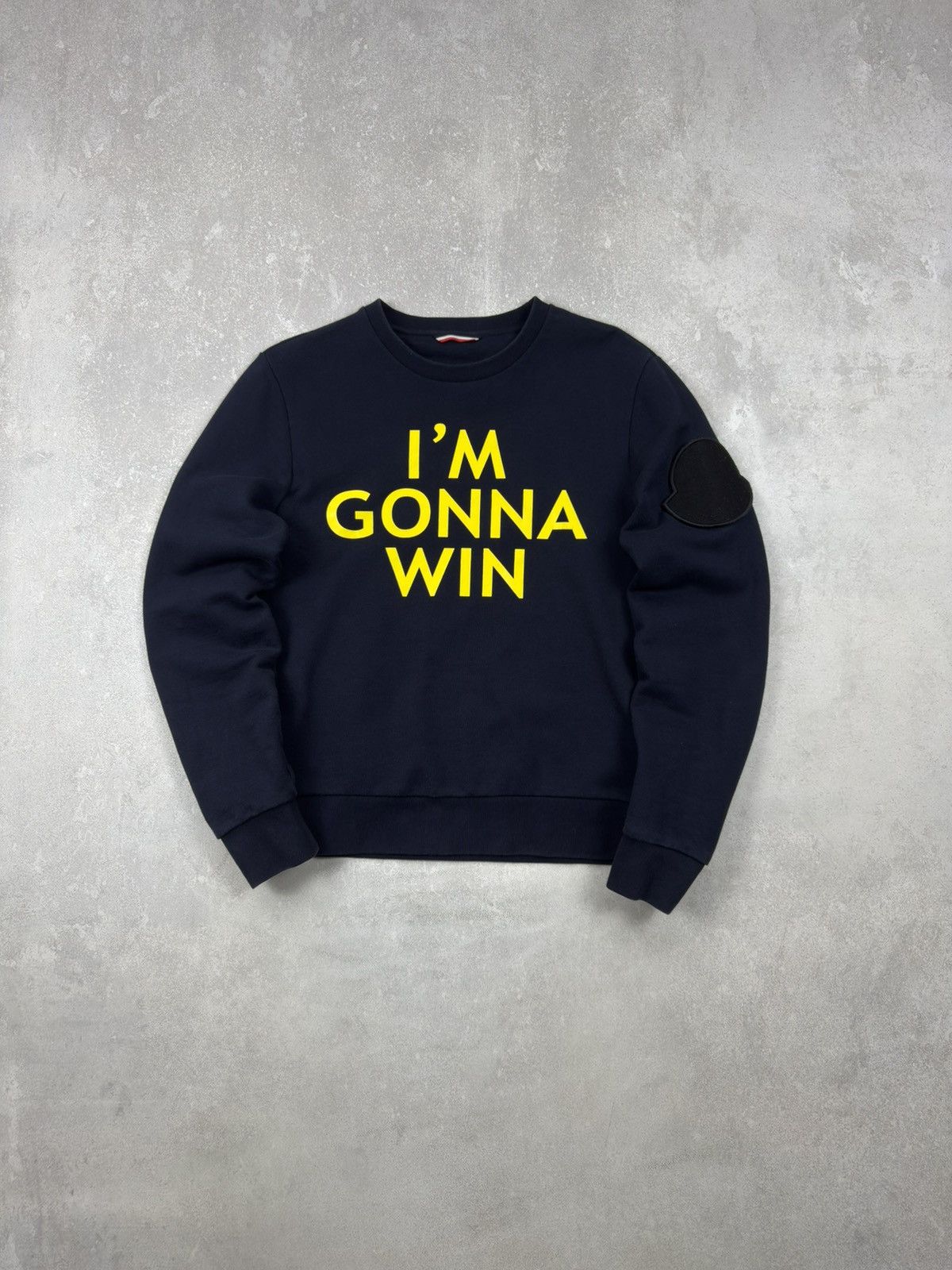 Moncler Moncler Maglia Girocollo I'm Gonna Win Blue Sweatshirt Patch Size US M / EU 48-50 / 2 - 1 Thumbnail
