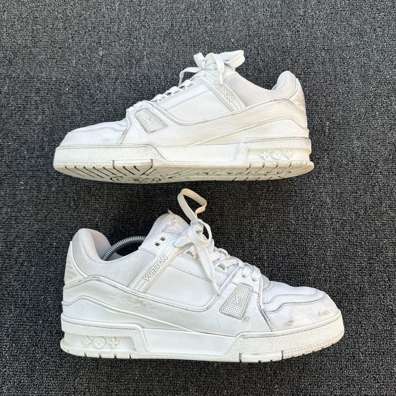 Louis Vuitton LV White Trainer 42.5 95 New Toe Wear Size US 9.5 / EU 42-43 - 5 Thumbnail