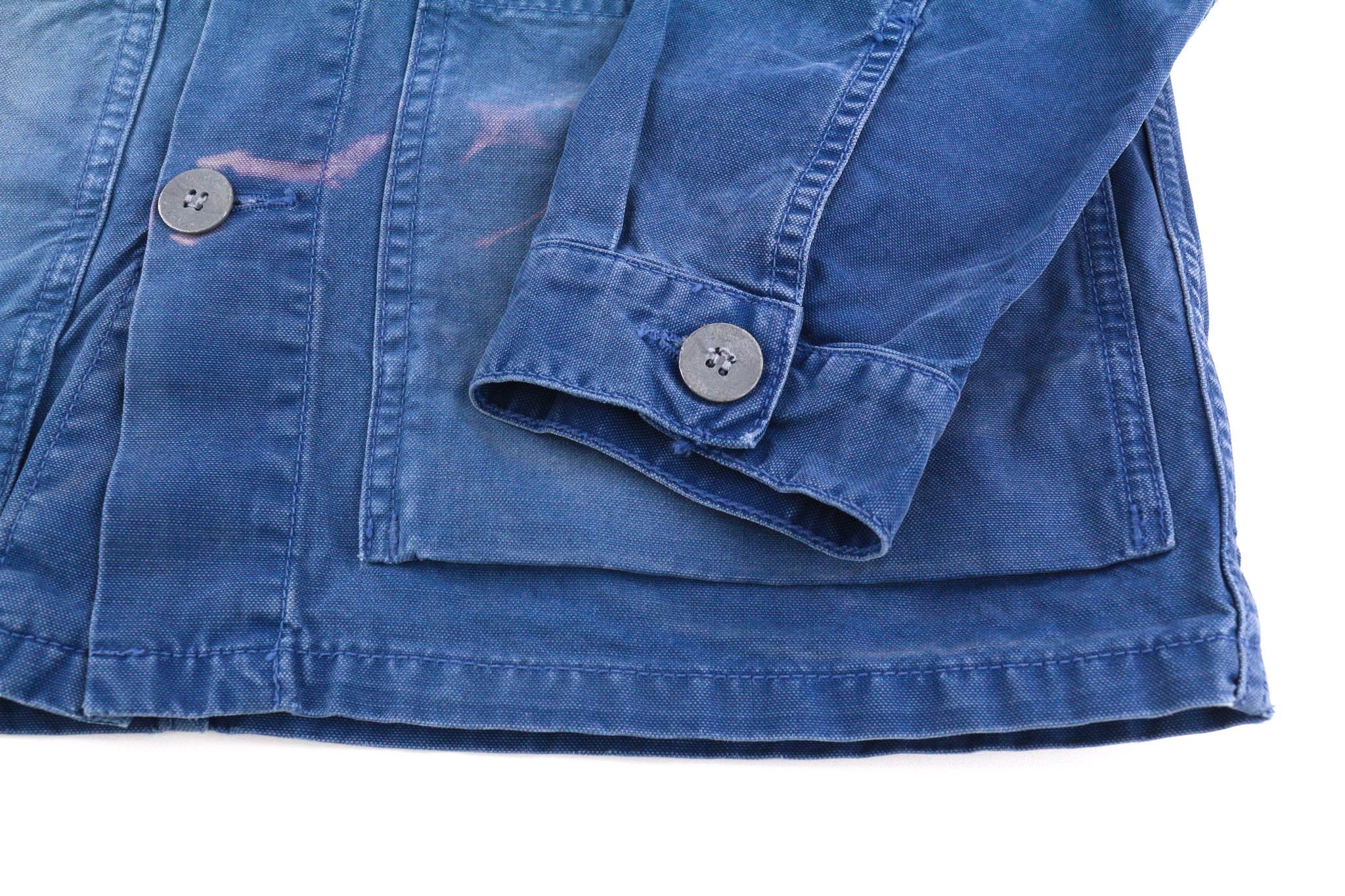 Nudie Jeans PAUL S Worker Oden Blue Washed Polo Unlined Jacket 82415 Size US S / EU 44-46 / 1 - 5 Thumbnail