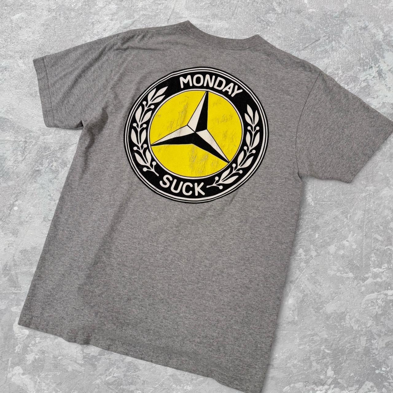 Mondaysuck Monday Suck Mercedes Benz t shirt size Large Size US L / EU 52-54 / 3 - 2 Thumbnail