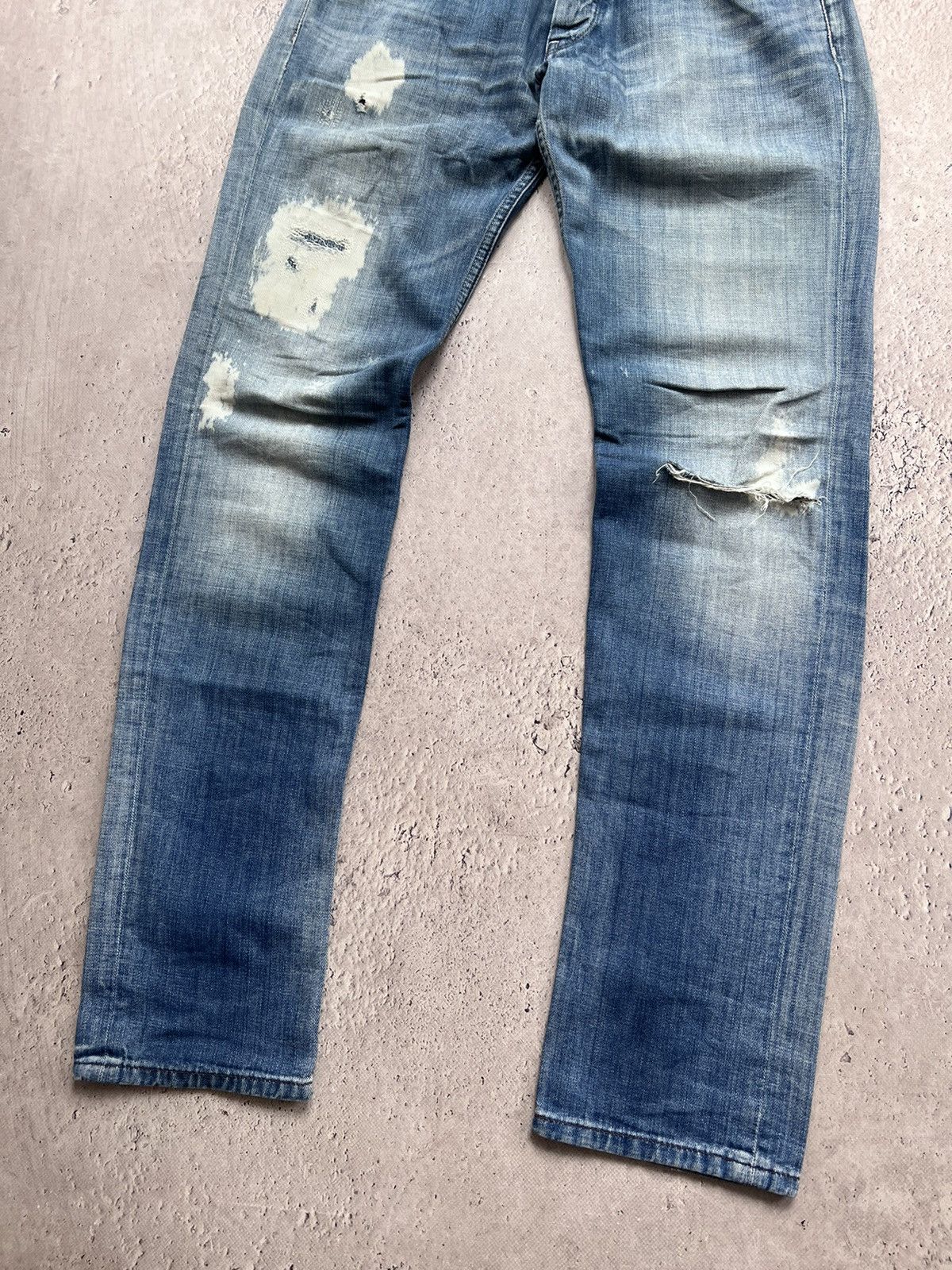 Andy Warhol × Japanese Brand Y2K Andy Warhol Pepe Jeans Art cargo JEANS Rare Retro Hype Size US 31 - 2 Thumbnail