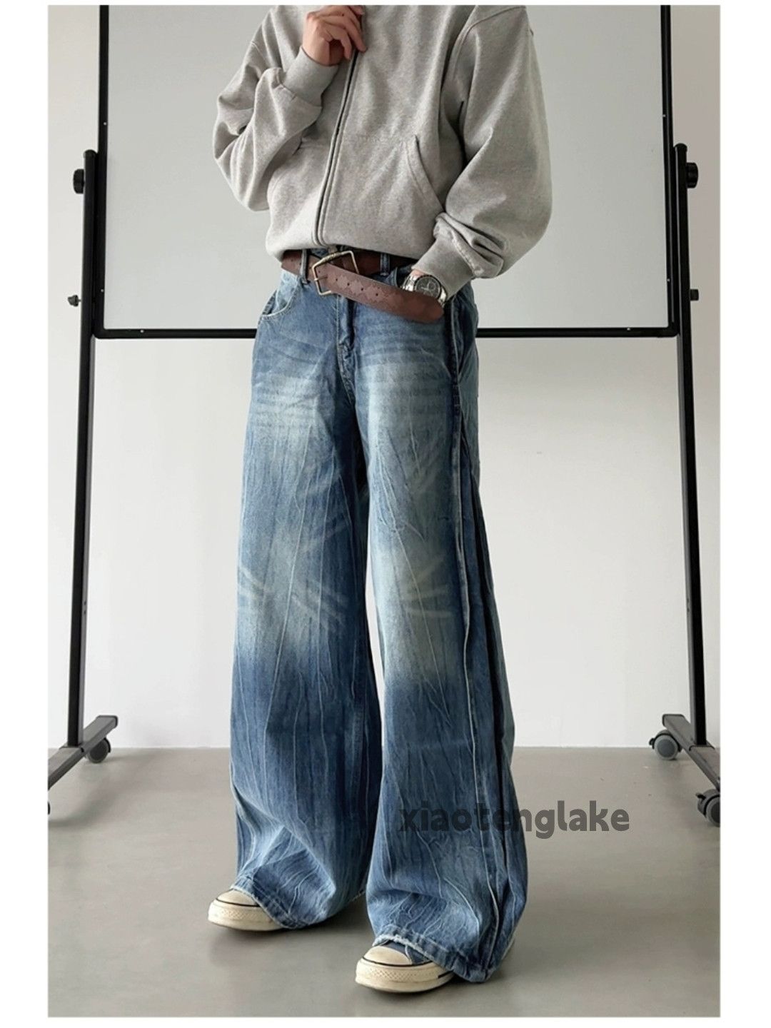 Jean × Vintage washed faded cleanfit yuppie bootcut grunge jeans Size US 30 / EU 46 - 2 Thumbnail