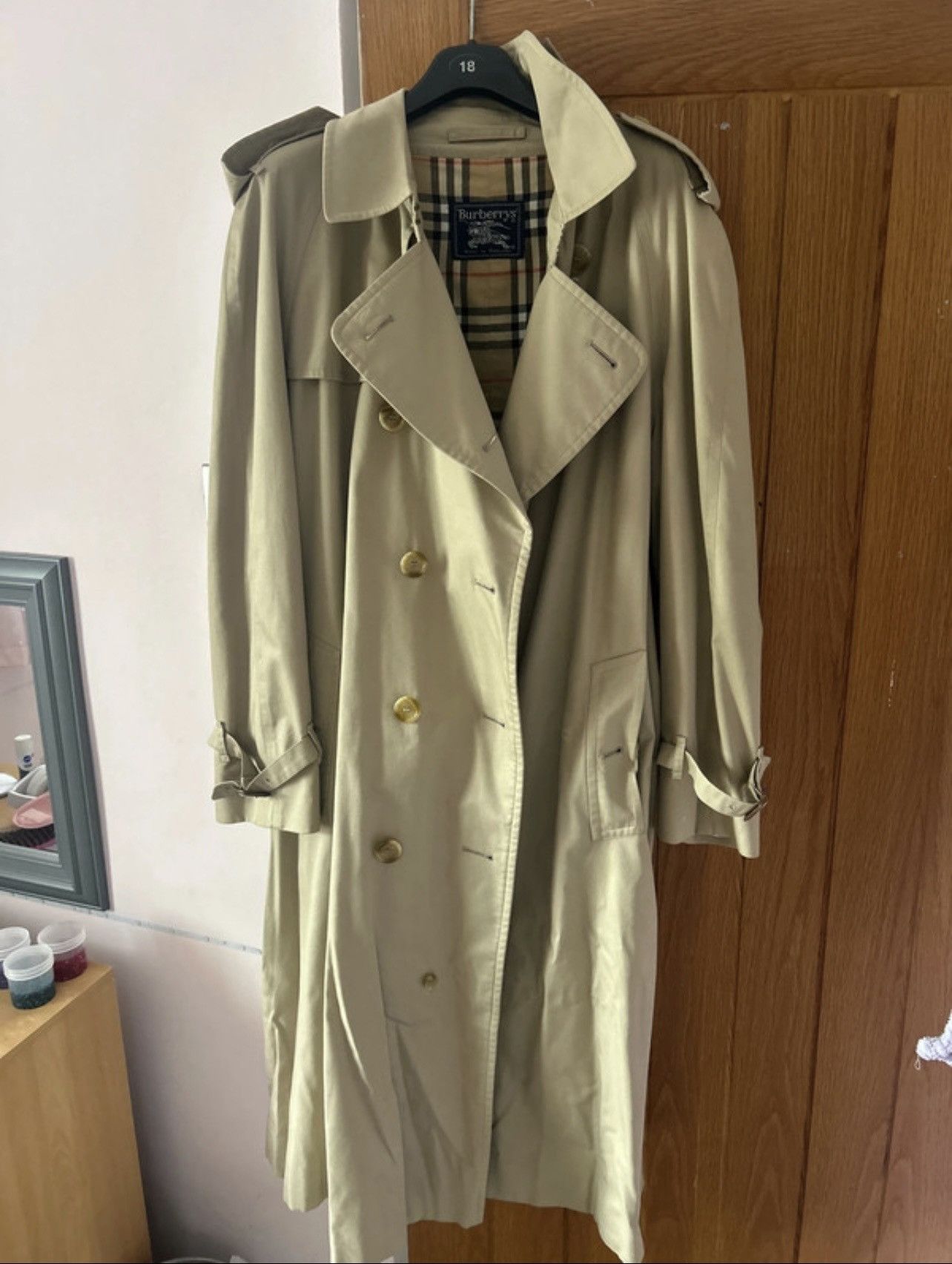 Burberry Burberry Trench coat check lined trench coat Size US XXL / EU 58 / 5 - 2 Thumbnail
