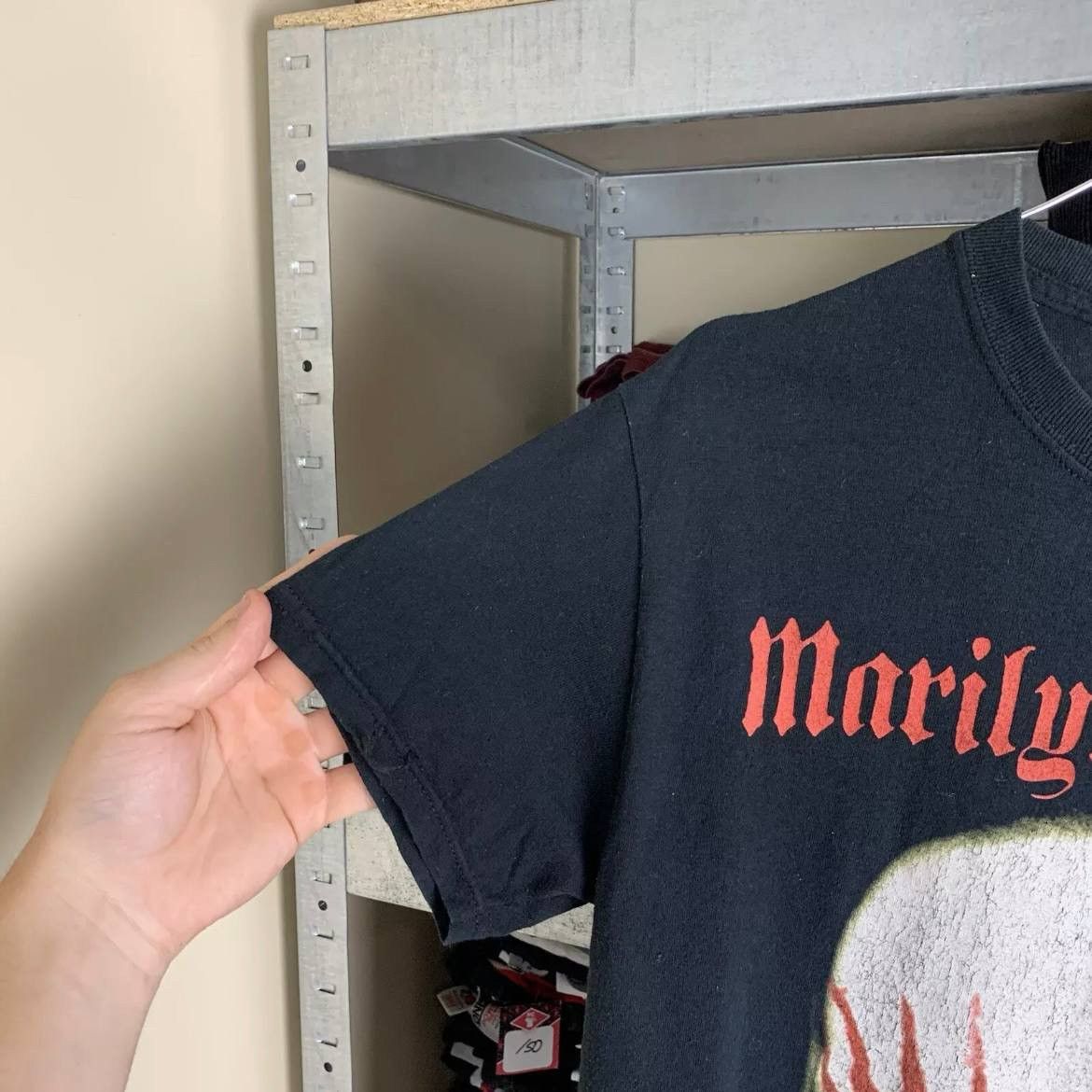 Band Tees Rare! Marilyn Manson Big Face Logo Tee Vintage 00s Size US S / EU 44-46 / 1 - 3 Thumbnail