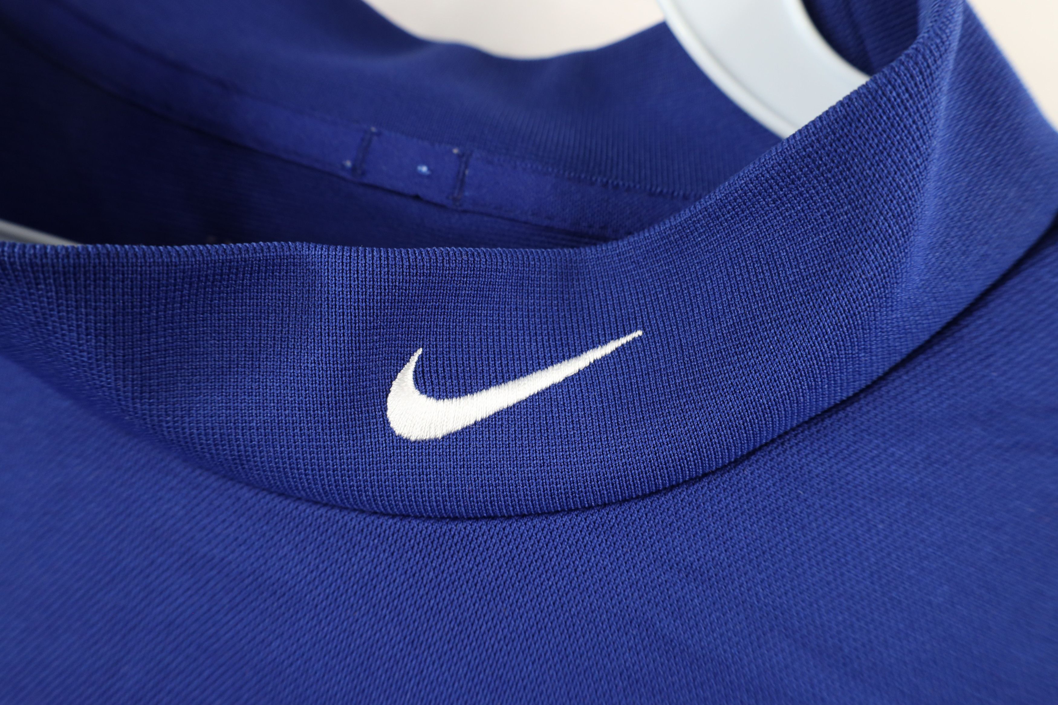 Nike × Vintage Vintage Nike Golf Mini Swoosh Mock Neck Long Sleeve T-Shirt Size US XL / EU 56 / 4 - 4 Thumbnail
