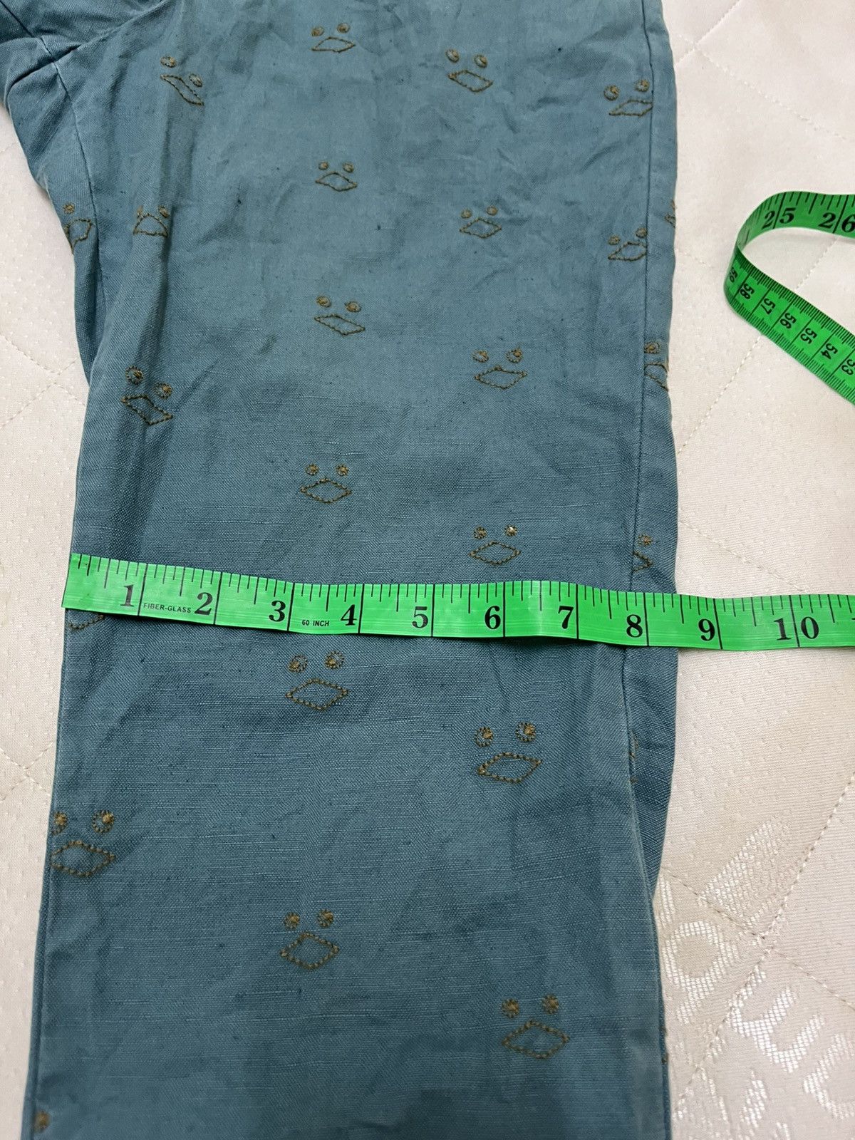 Ne-Net Issey Miyake Nenet Linen Embroidery Pants Size US 30 / EU 46 - 10 Thumbnail