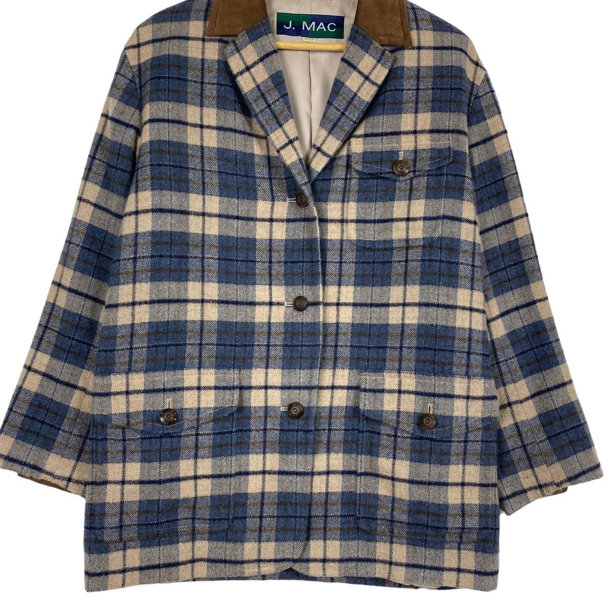 Japanese Brand J.MAC WOOLEN PLAID JACKET Size US M / EU 48-50 / 2 - 4 Thumbnail