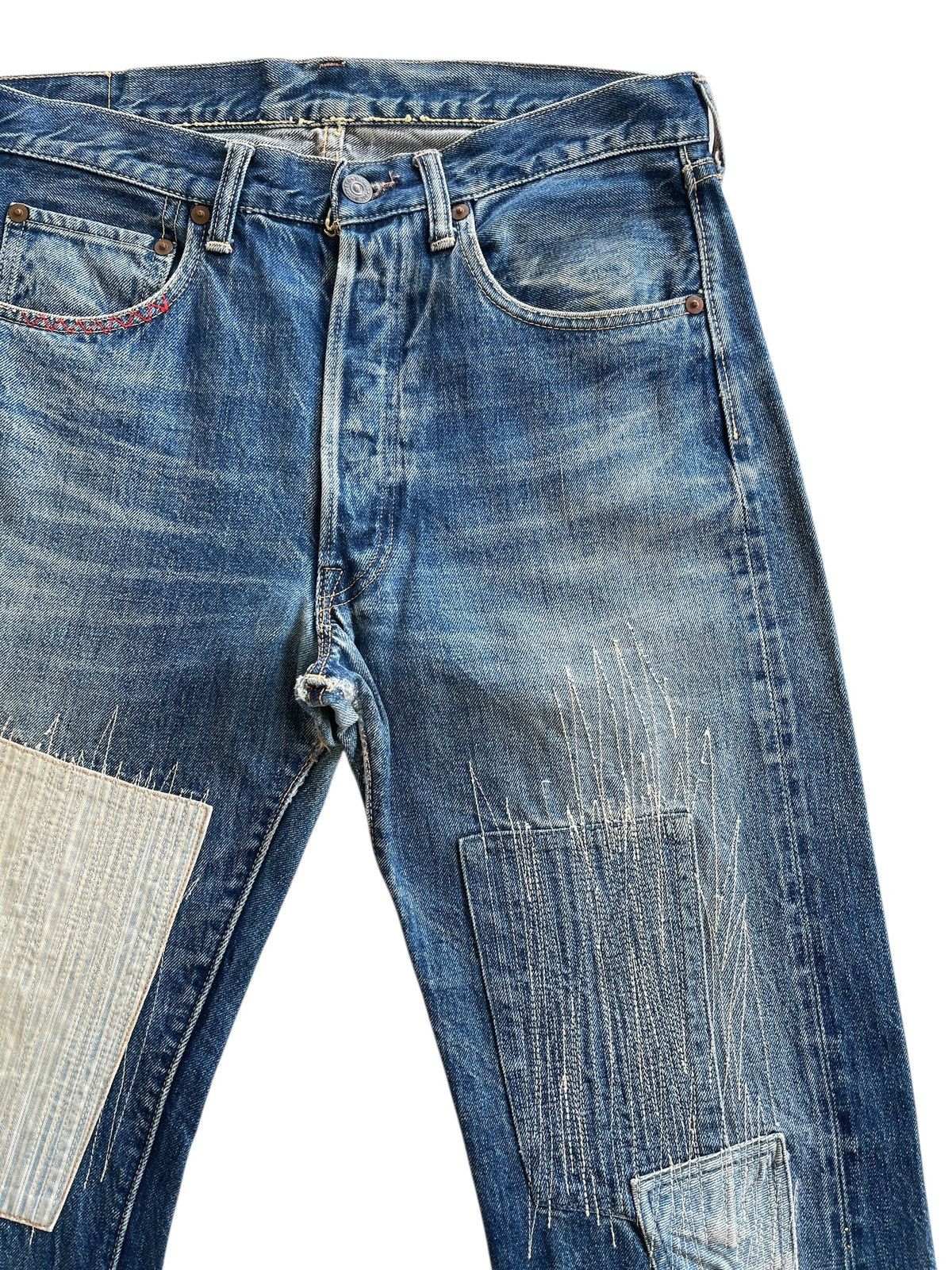 The Real McCoy's Joe McCOY Patchwork Selvedge Denim Size US 32 / EU 48 - 4 Thumbnail
