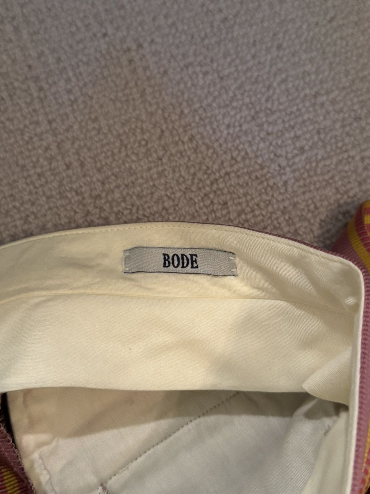 Bode Bode Essex Stripe Pink Silky Trousers Size US 31 - 3 Thumbnail