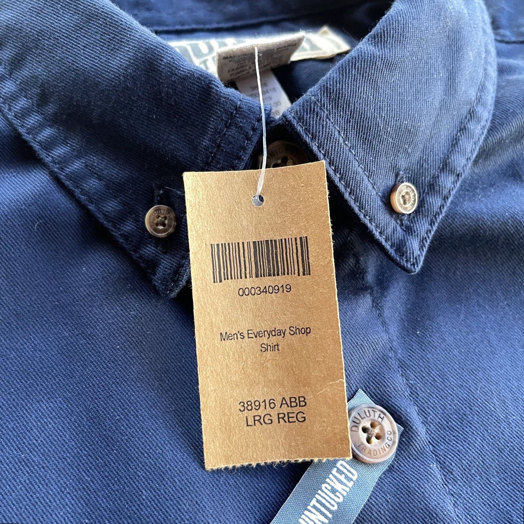 Vintage Duluth Duluth Trading Shirt Mens Large Button Up Short Sleeve Blue Everyday Shop NEW Size US L / EU 52-54 / 3 - 6 Thumbnail