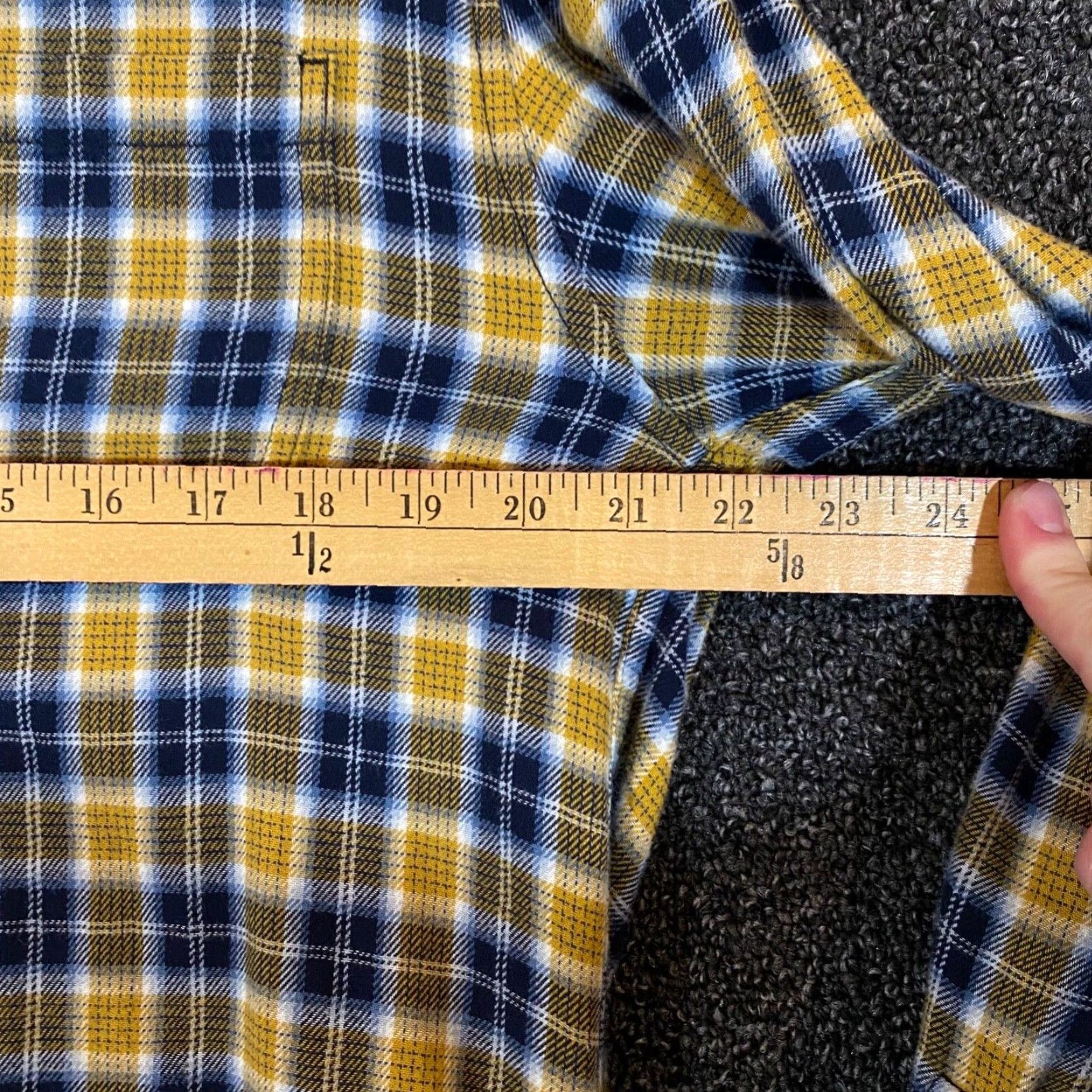 Outerknown Outerknown Shirt Mens Large Yellow Blue Plaid Button Up L/S Outdoors Flannel Size US L / EU 52-54 / 3 - 6 Thumbnail