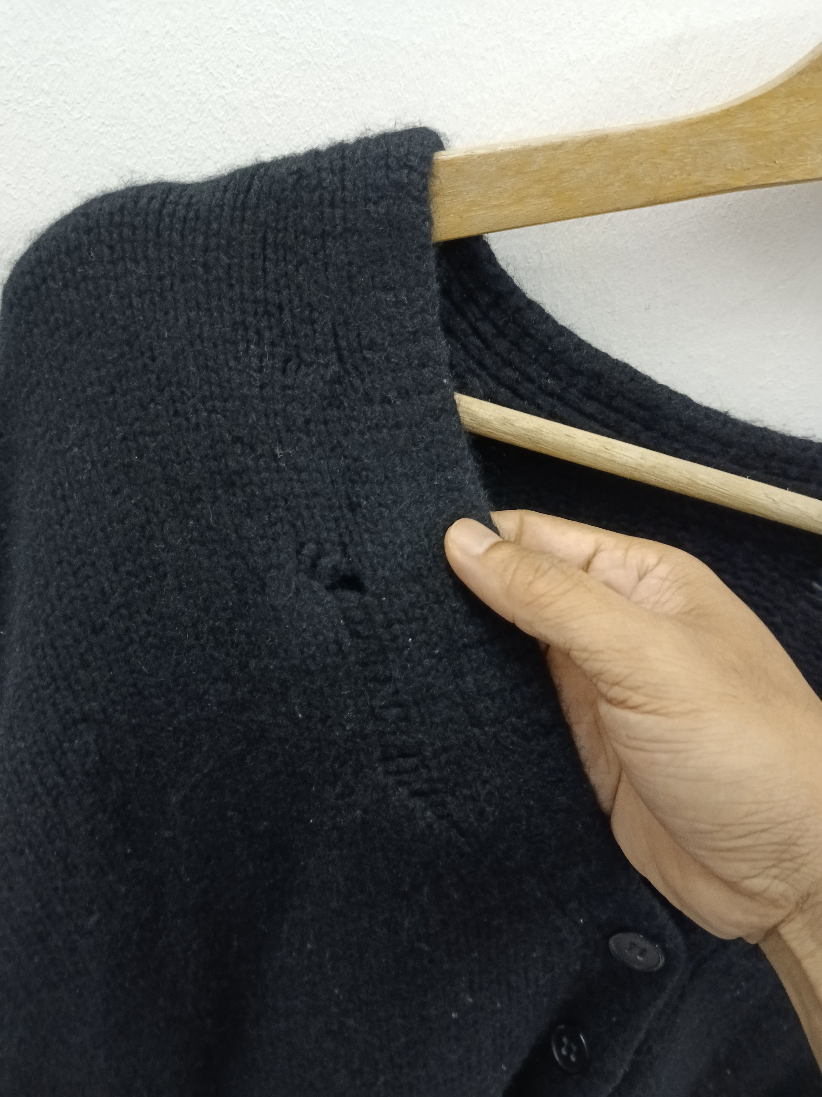 Saint Laurent Paris Hedi Slimane Saint Laurent Paris FW16 Black Knit Sweater Size XS / US 0-2 / IT 36-38 - 5 Thumbnail