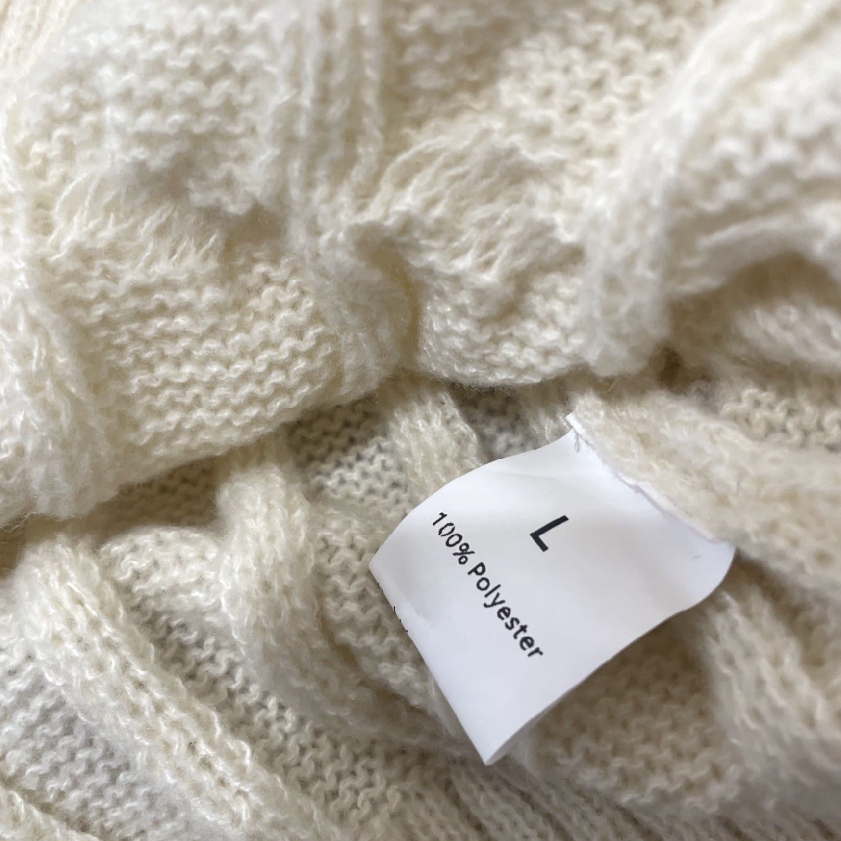 Vintage VINTAGE Cardigan Sweater Dress Women L Cream Old Money Minimal Button Front Chore Pocket 90s Knit Winter Fall Mens Womens Boys Girls Size L / US 10 / IT 46 - 7 Thumbnail
