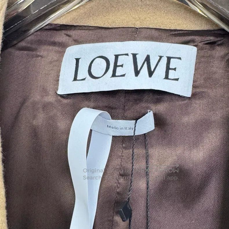 Loewe Loewe Wool and Cashmere Mixed Leather Patch Logo Coat Size US L / EU 52-54 / 3 - 4 Thumbnail