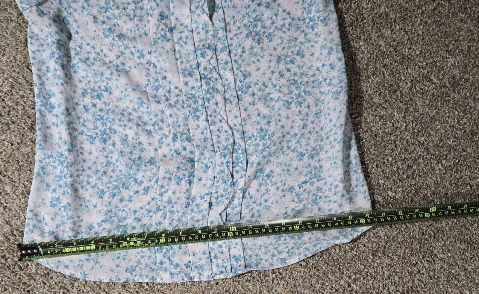 Designer Lauren Conrad Blue And White Floral Tank Top M Size M / US 6-8 / IT 42-44 - 5 Thumbnail