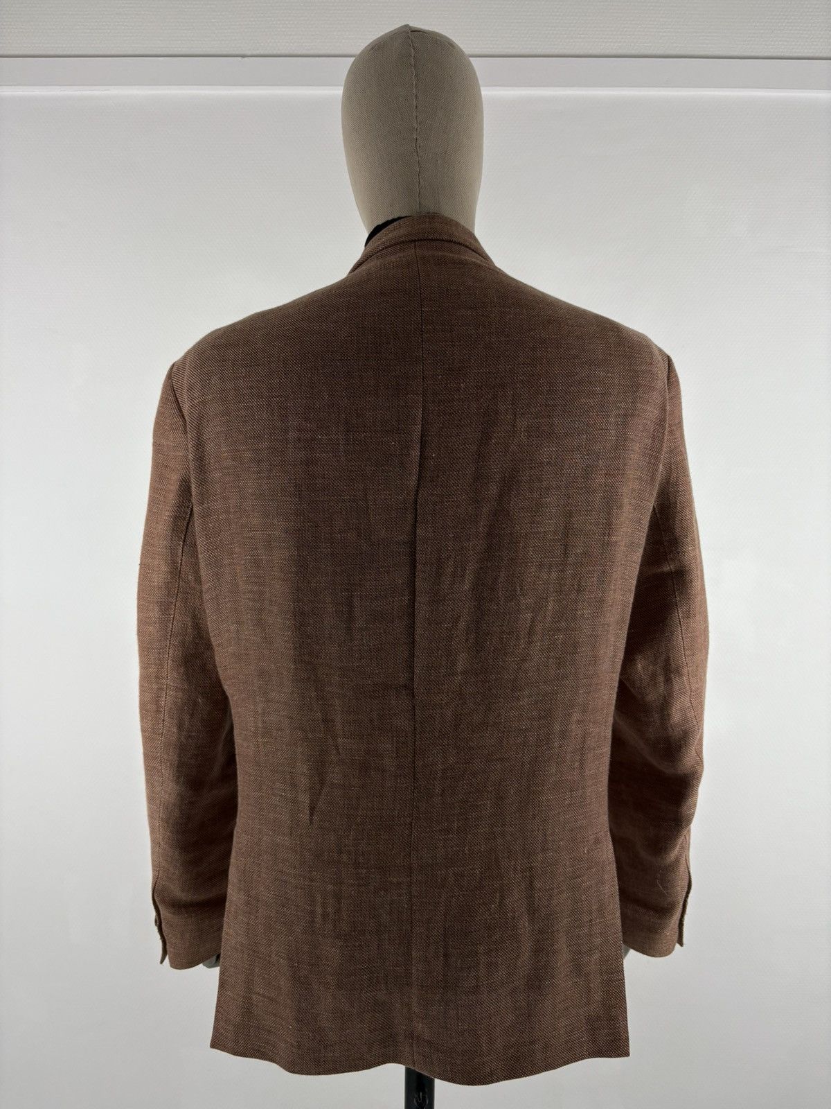 Suitsupply Men's Carl Gross Black Line Linen-Wool Modern Fit Sport Blazer Sakko Jacket Size 48S - 4 Thumbnail