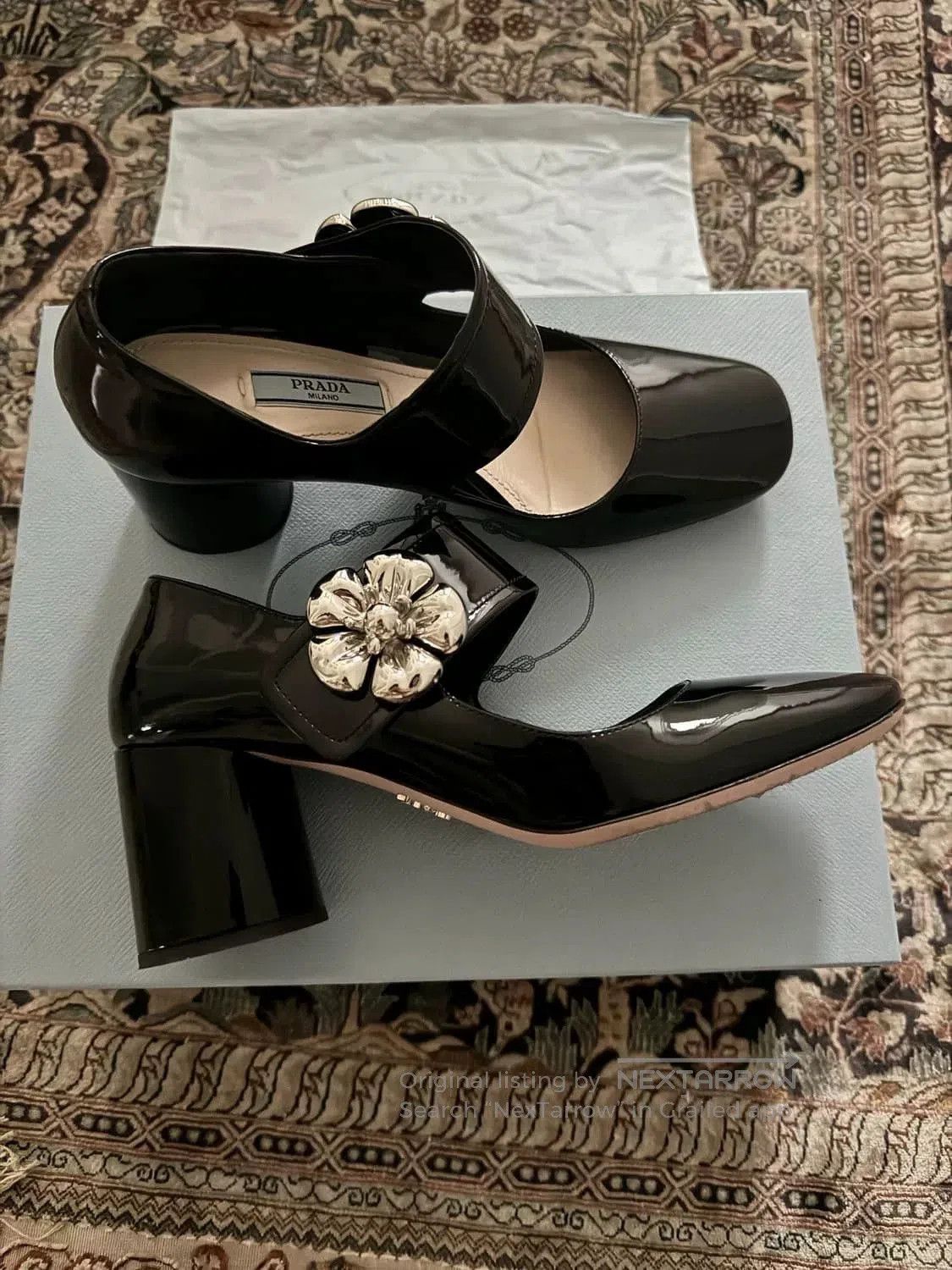 Prada Prada Vintage Mary Jane Shoes. Size US 5 / IT 35 - 1 Thumbnail