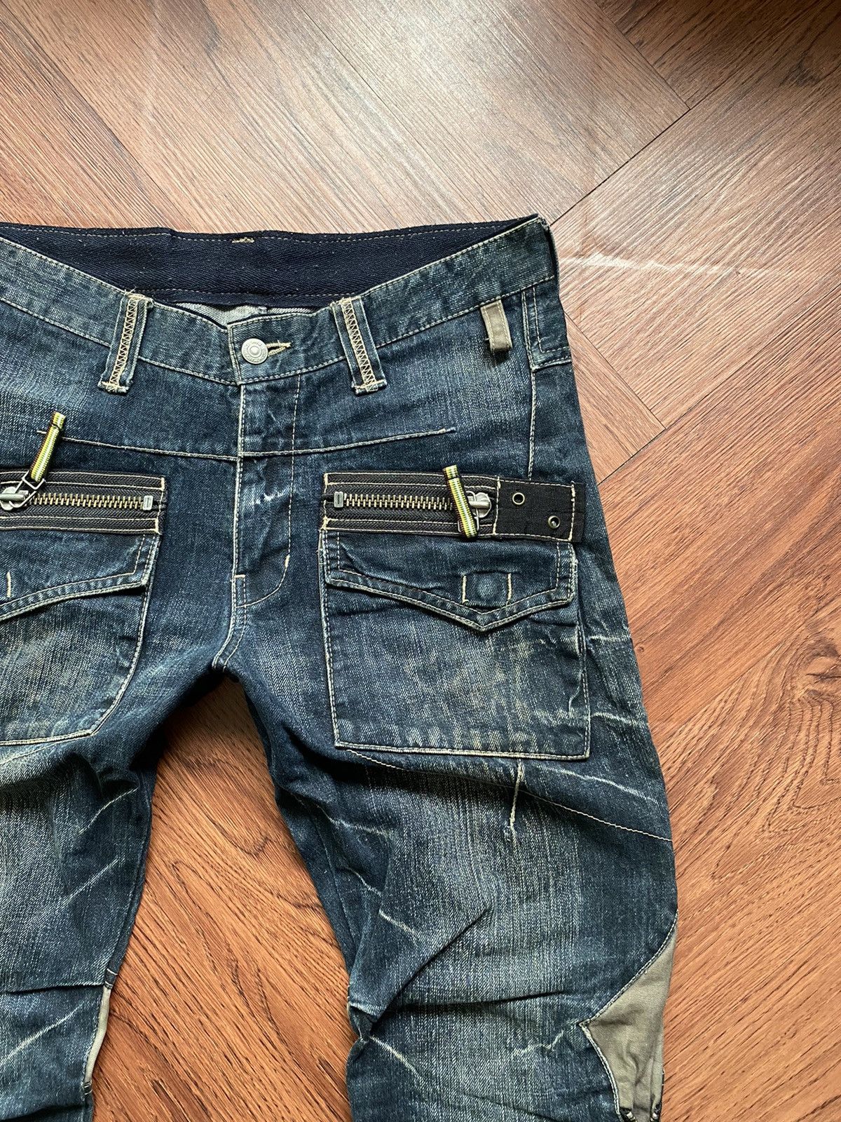 If Six Was Nine PPFM Multi Zipper Pants Size US 33 - 3 Thumbnail
