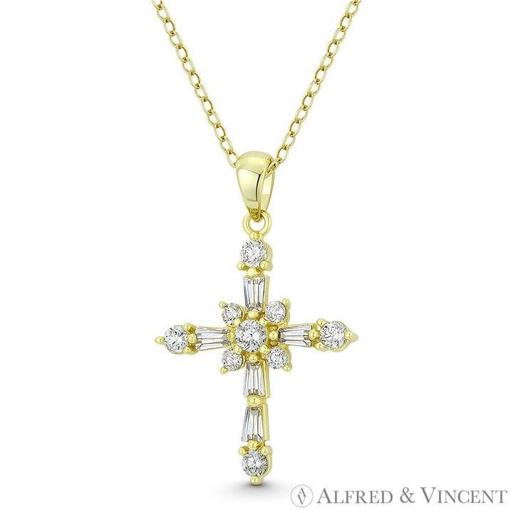 Other Rosicrucian Rose Cross CZ Pendant .925 Sterling Silver Size ONE SIZE - 1 Preview