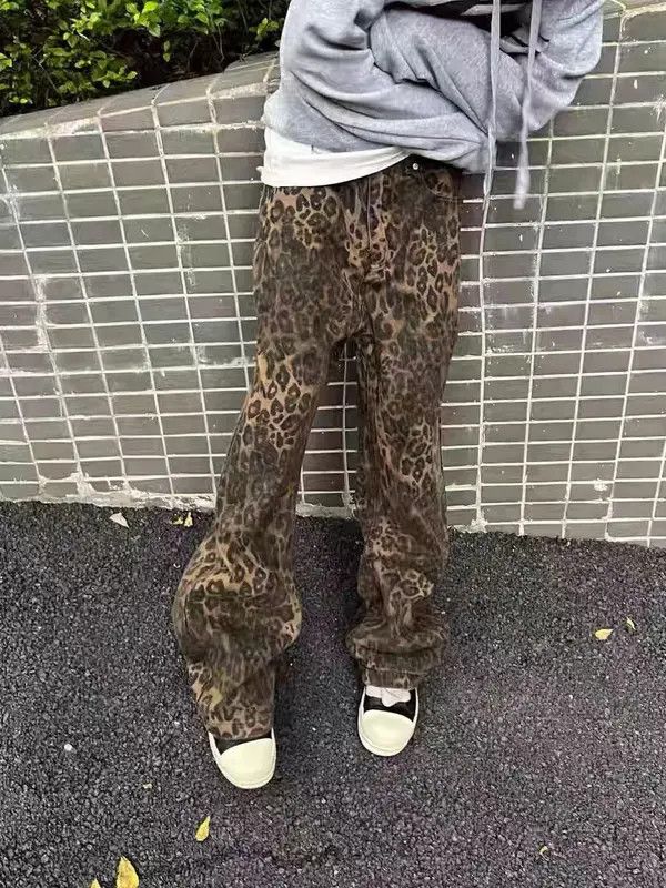VIBE Everything Vintage Brown Leopard Bootcut Jeans Size US 28 / EU 44 - 8 Thumbnail
