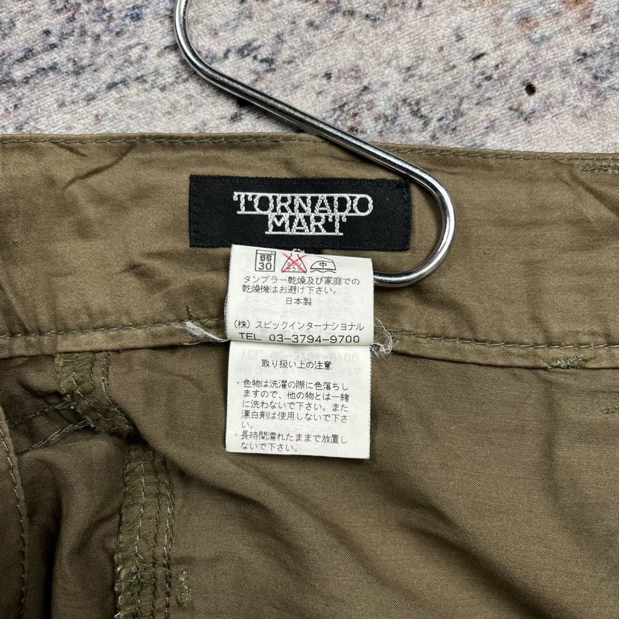 14th Addiction × Le Grande Bleu (L.G.B.) × Tornado Mart Tornado Mart boot cut multi pocket cargo pants vkei style Size US 29 - 8 Thumbnail