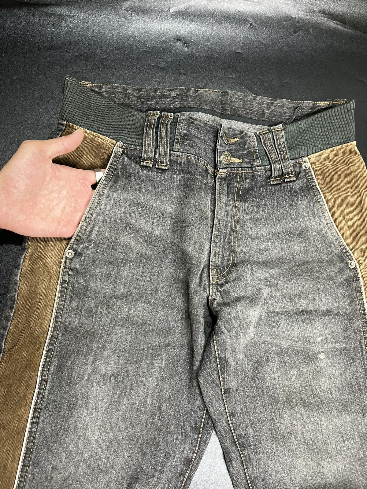 If Six Was Nine × Japanese Brand × PPFM PPFM jeans Corduroy punk style Size US 30 / EU 46 - 6 Thumbnail