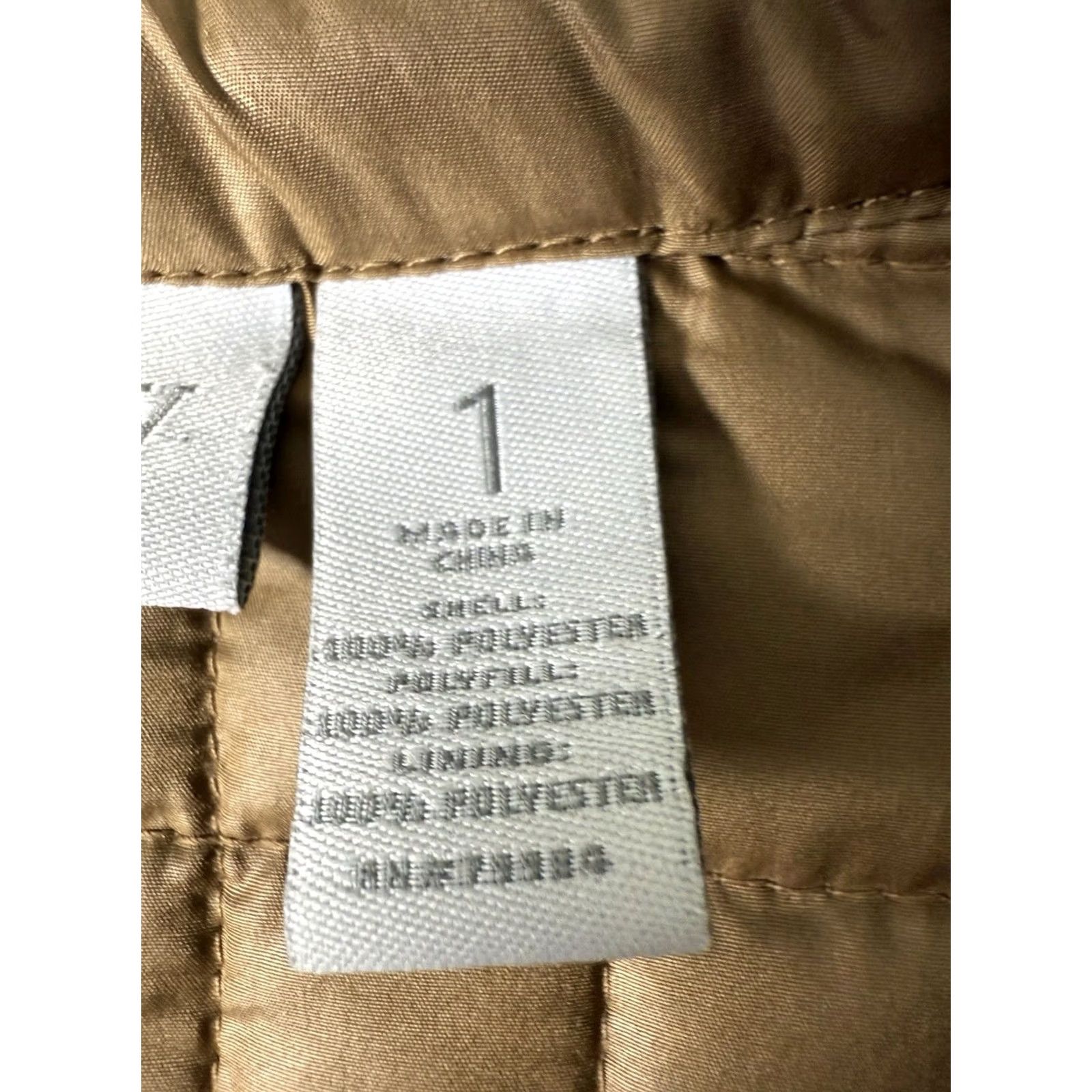 Vintage Chico'S Jacket Womens 1 Brown Zenergy Caramel Coat PLUS Quiet Luxury Minimal Workwear Size XS / US 0-2 / IT 36-38 - 4 Thumbnail